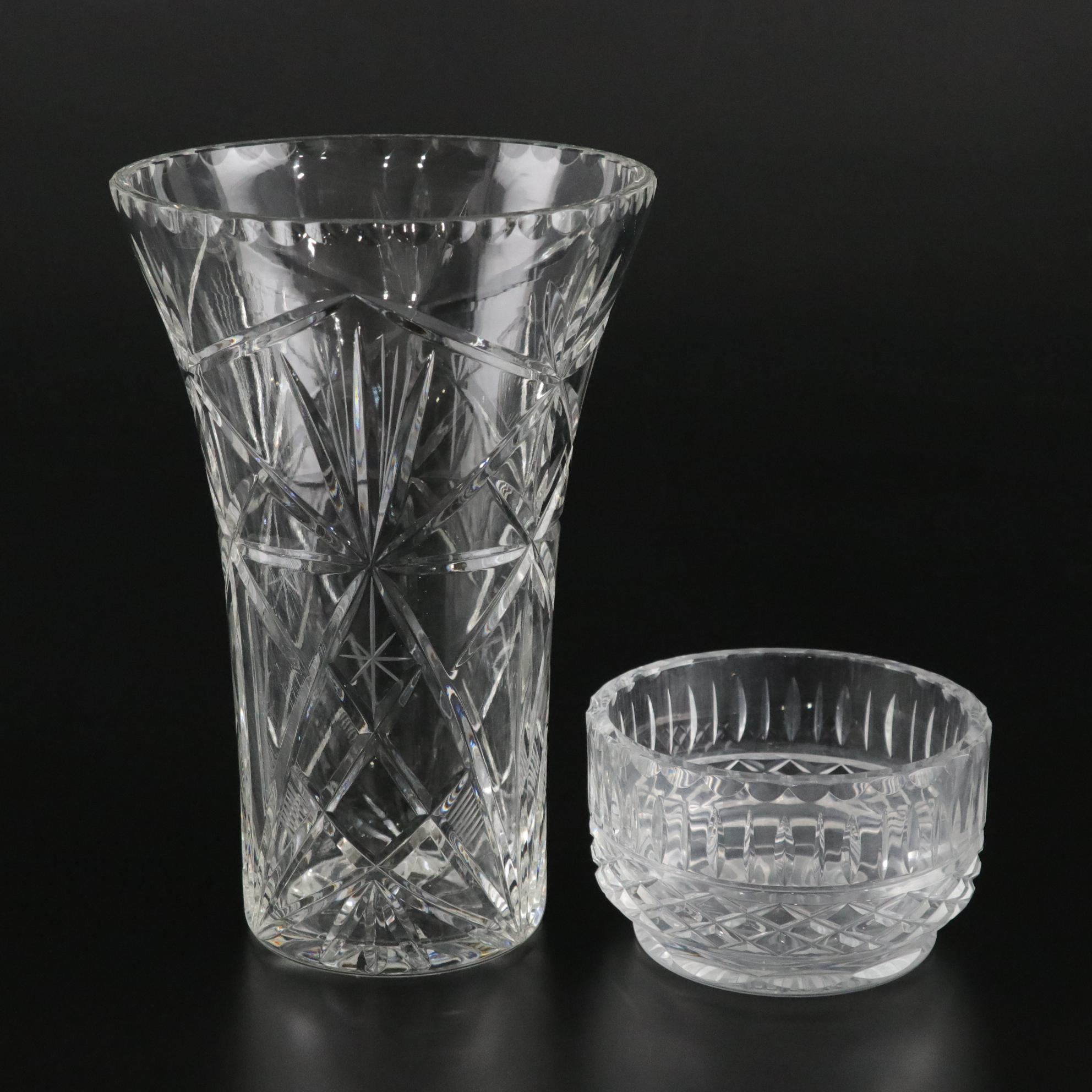 Waterford Salt & Pepper Shakers with Crystal Tumblers, Pitcher and More