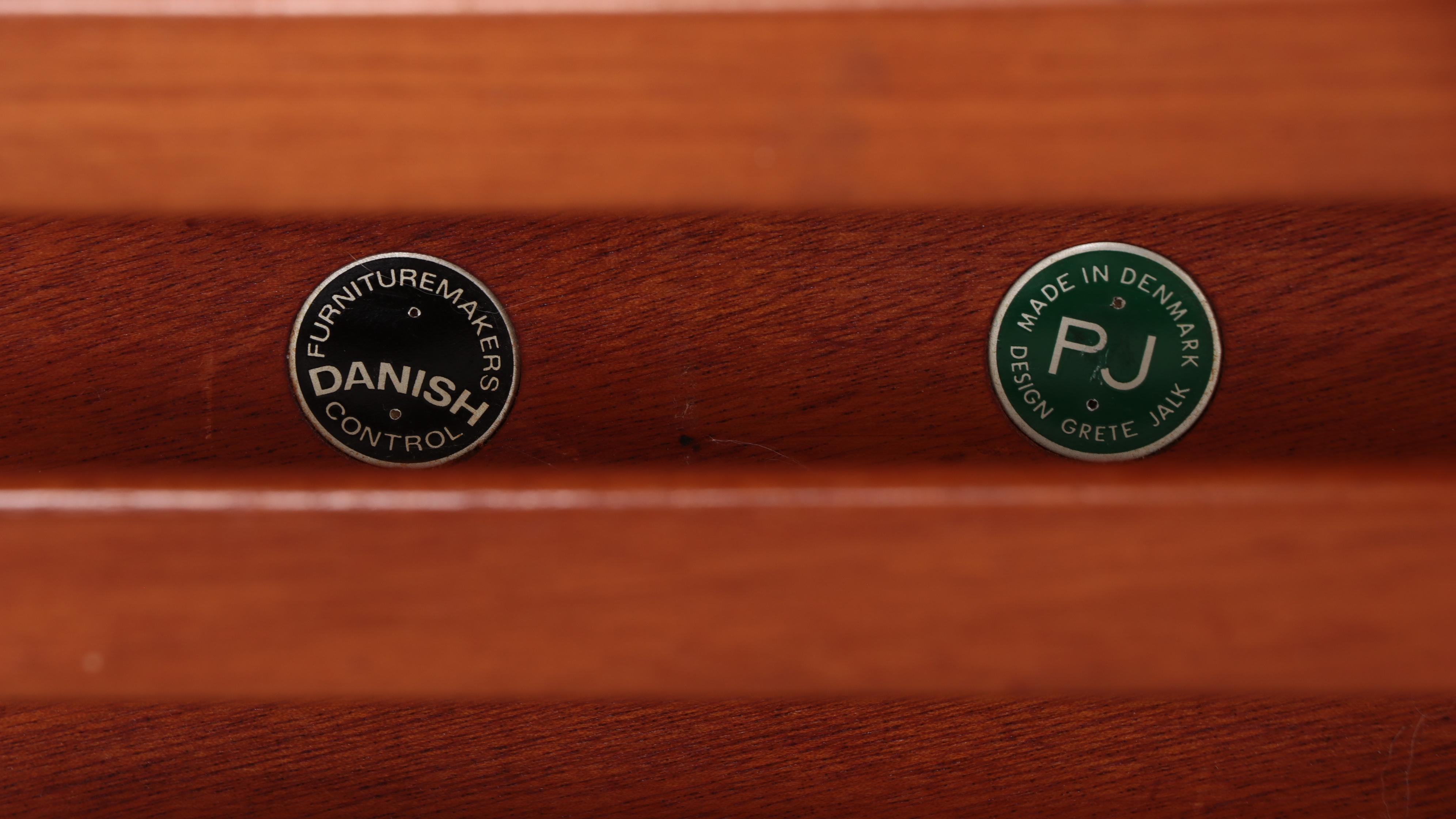 Pair of Grete Jalk for Paul Jeppesen Danish Modern Teak Side Tables, Circa 1960