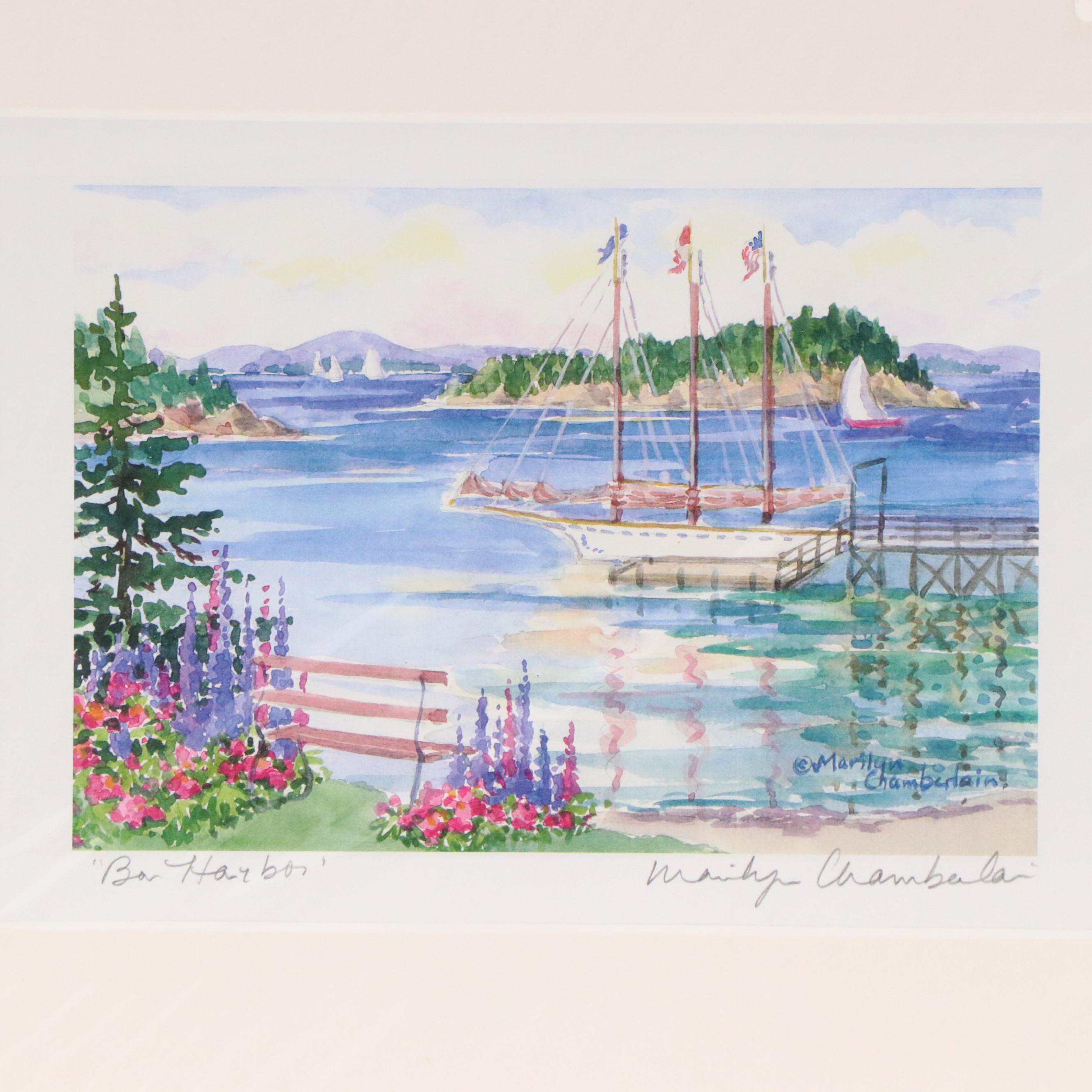Marilyn Chamberlain Digital Prints Including "Bar Harbor Light"