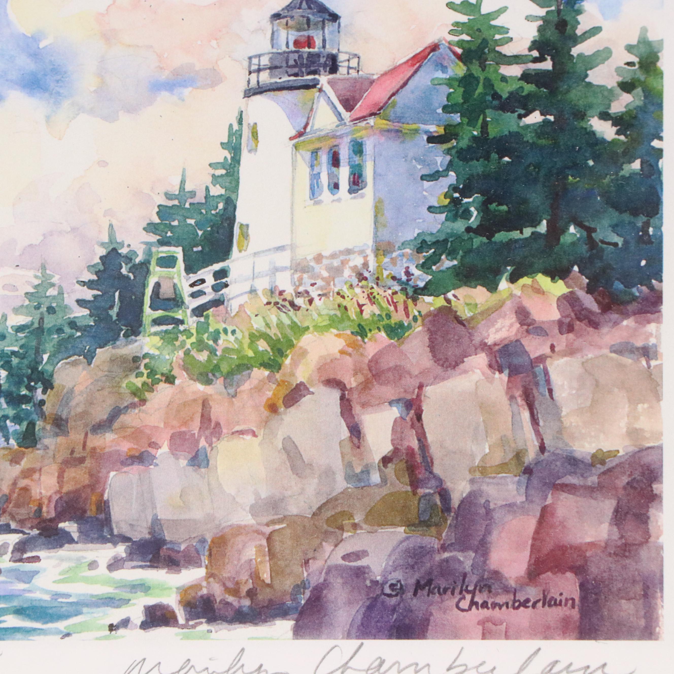 Marilyn Chamberlain Digital Prints Including "Bar Harbor Light"