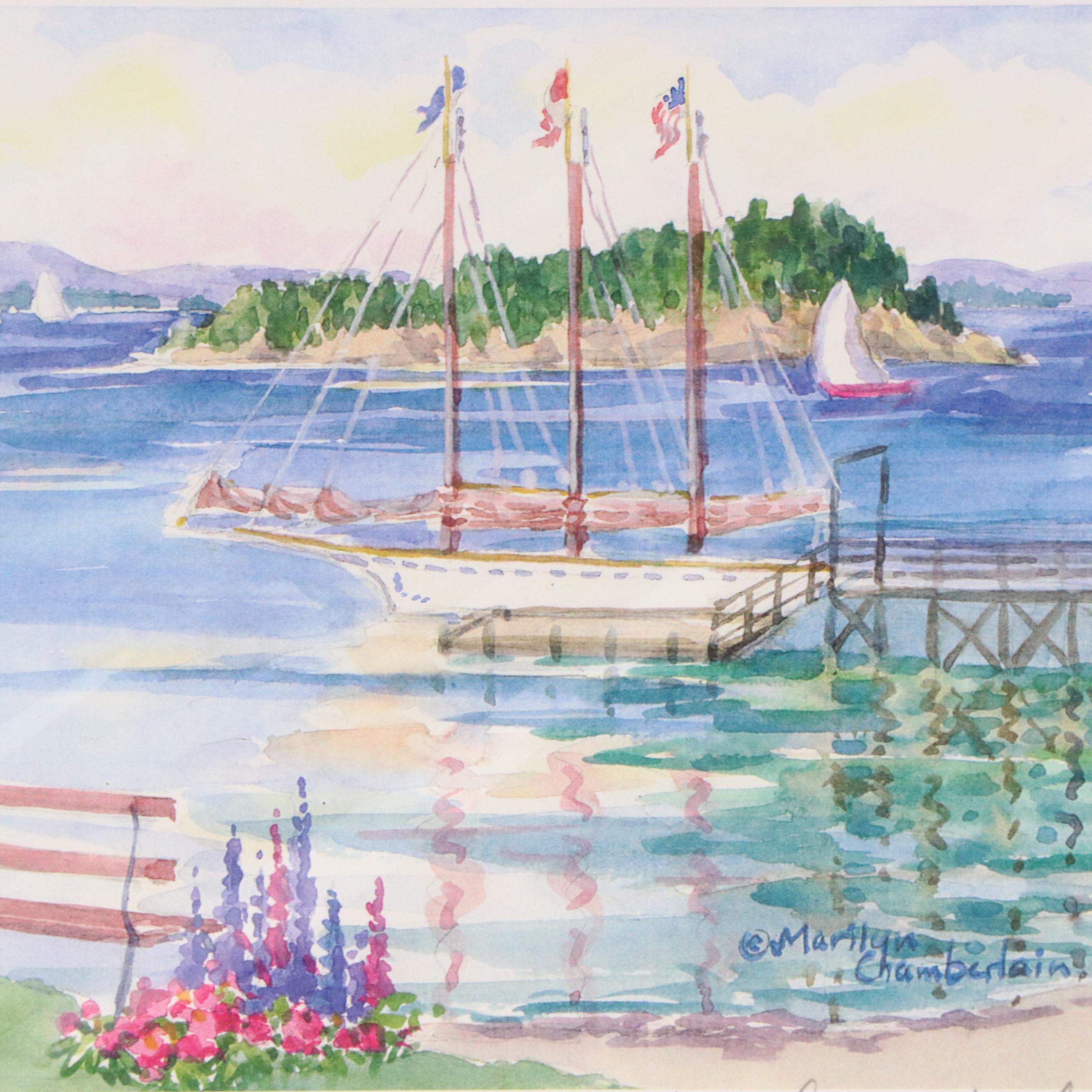 Marilyn Chamberlain Digital Prints Including "Bar Harbor Light"