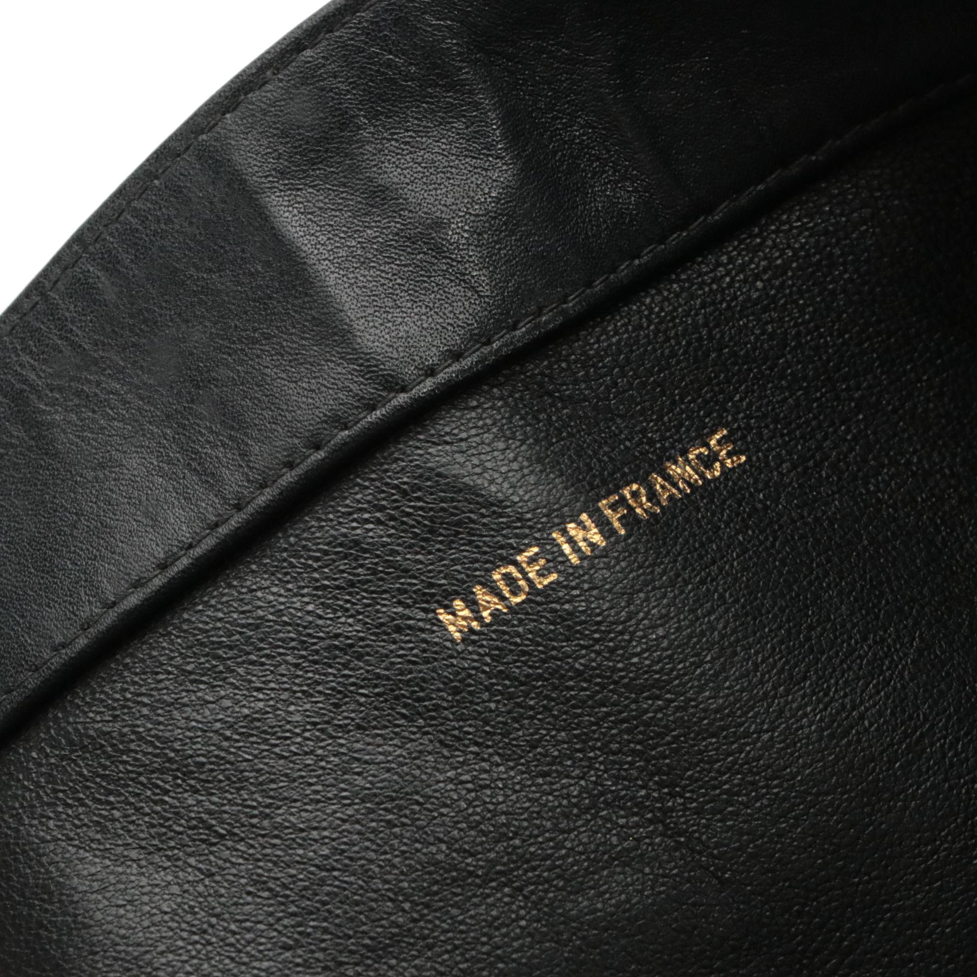 Chanel CC Classic Chunky Chain Shopper Tote in Black Leather