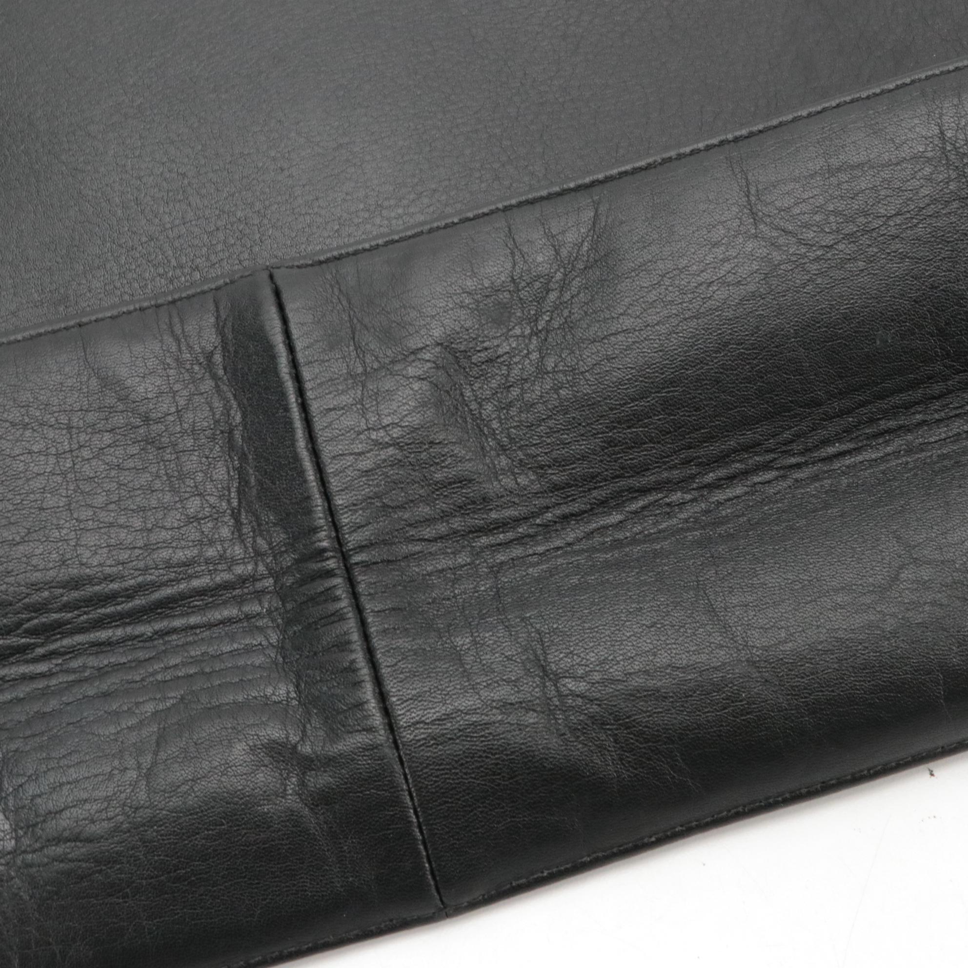 Chanel CC Classic Chunky Chain Shopper Tote in Black Leather