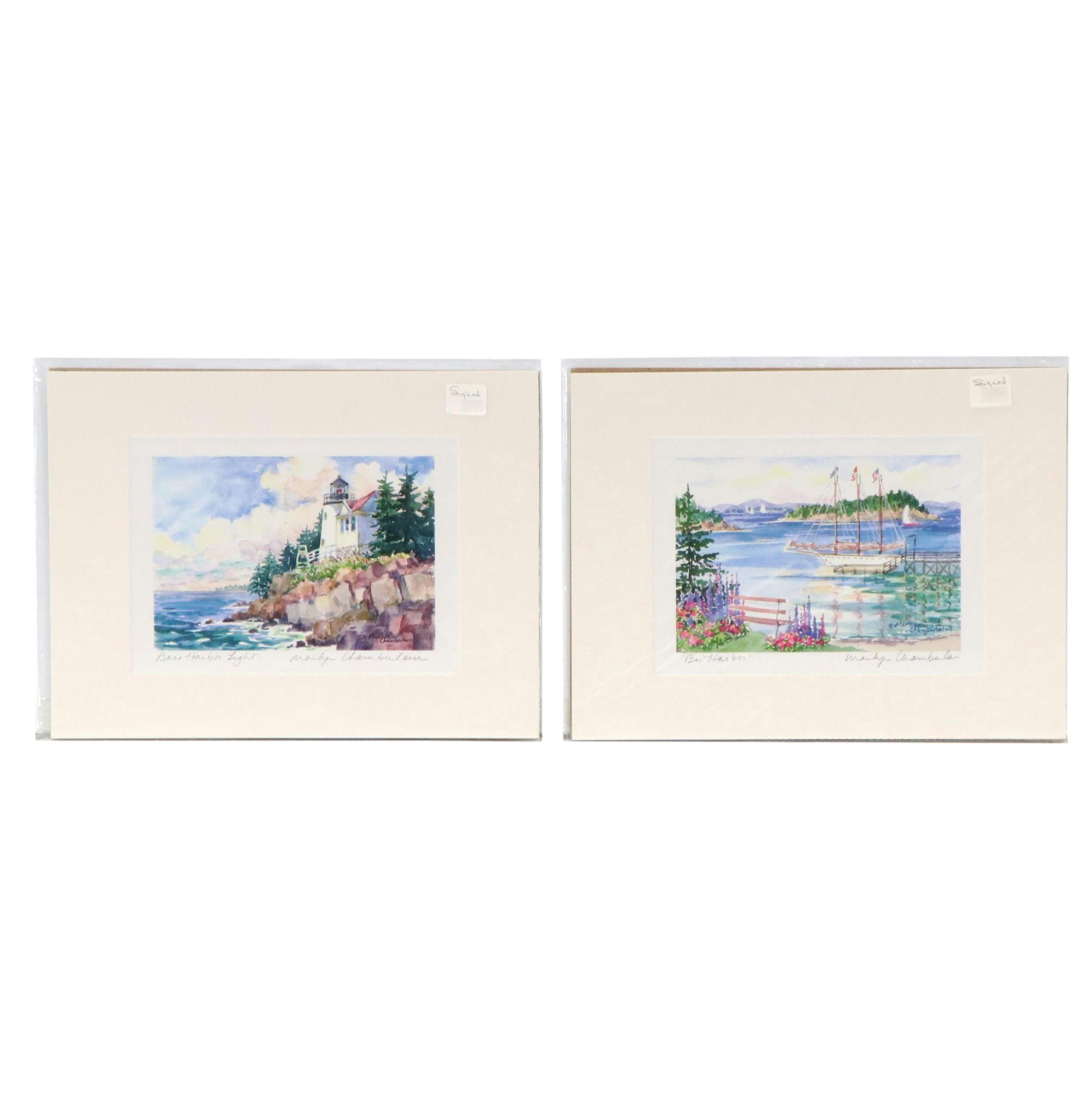 Marilyn Chamberlain Digital Prints Including "Bar Harbor Light"