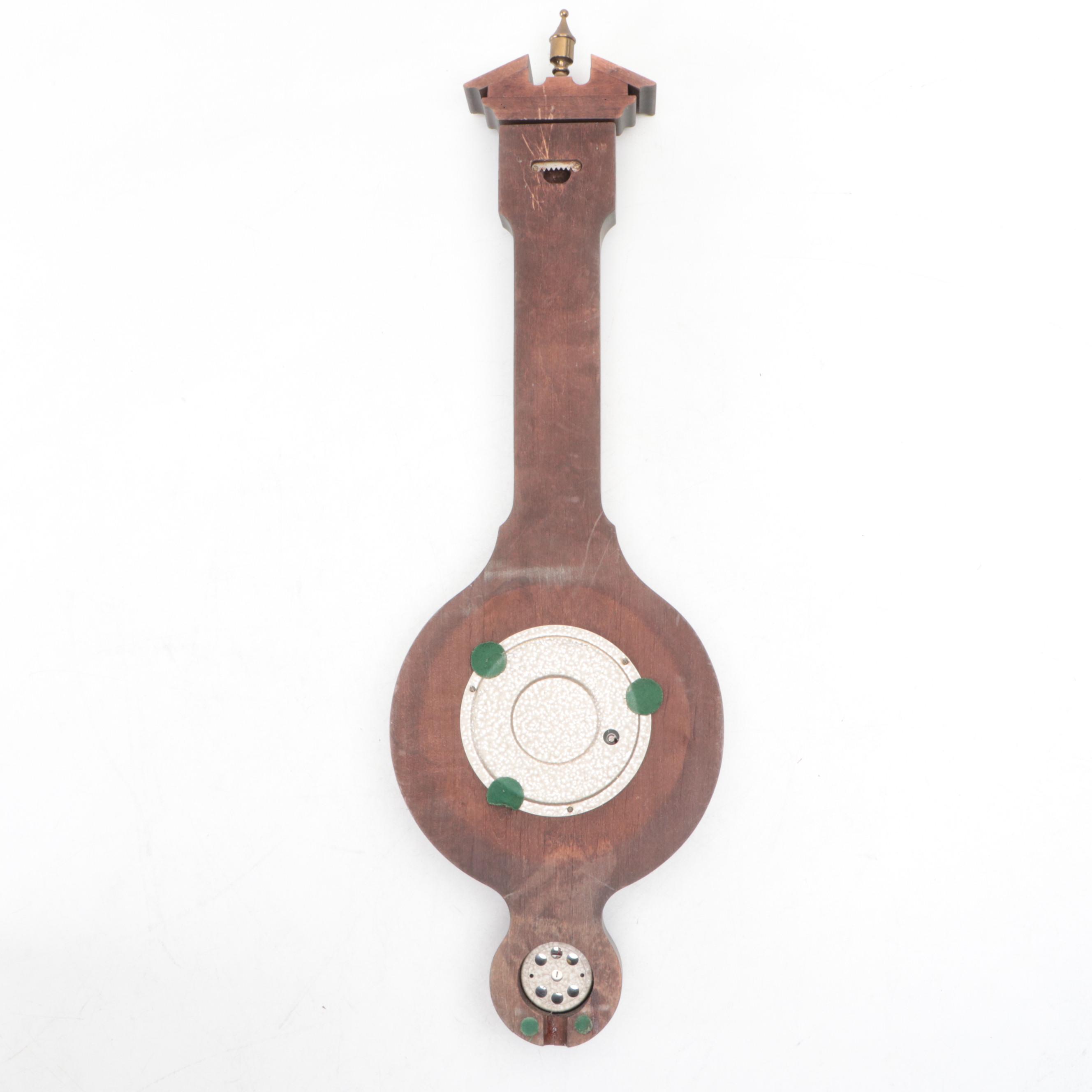 Elgin German Banjo Wall Barometer
