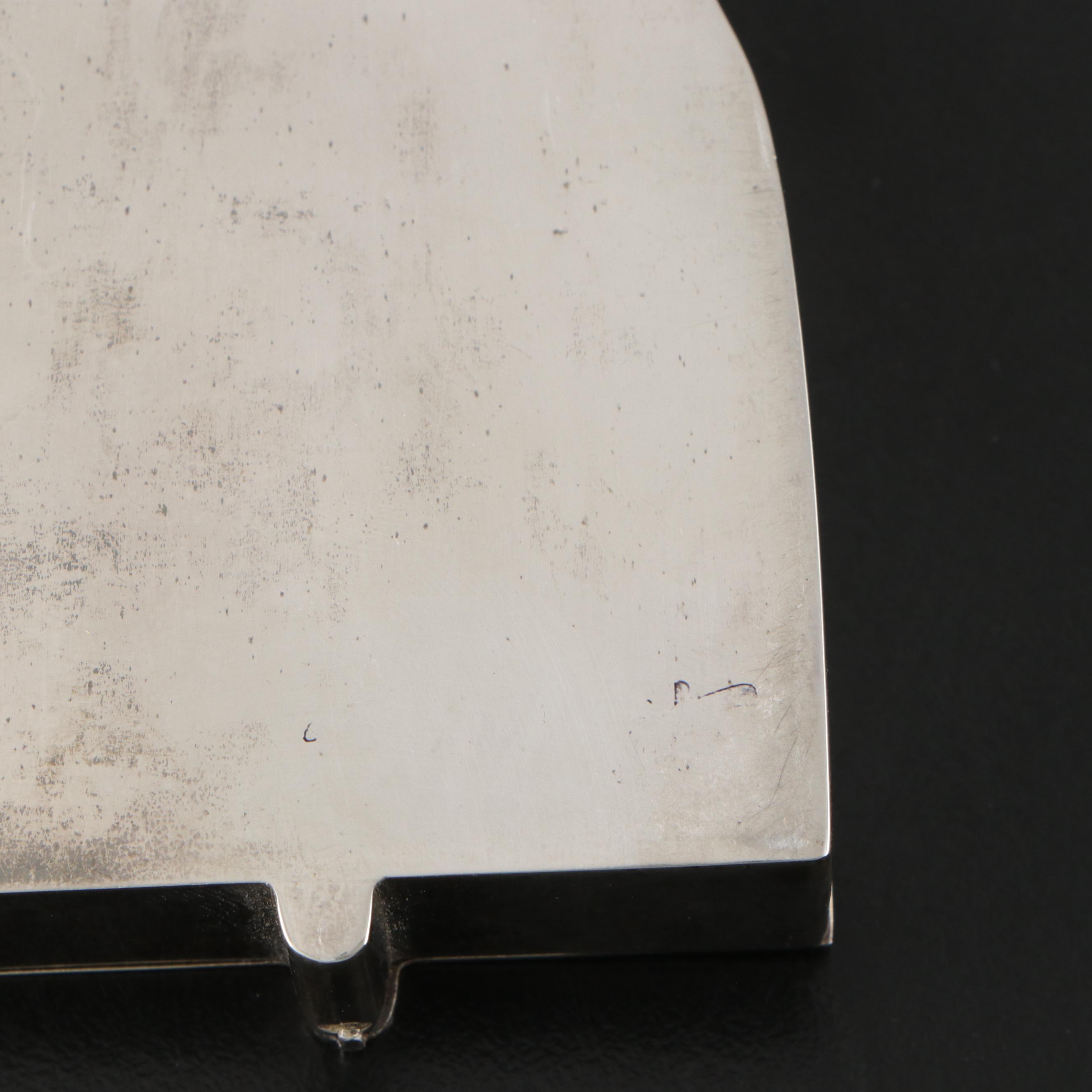 Japanese Silver Souvenir Compact with Presentation Case, 1932