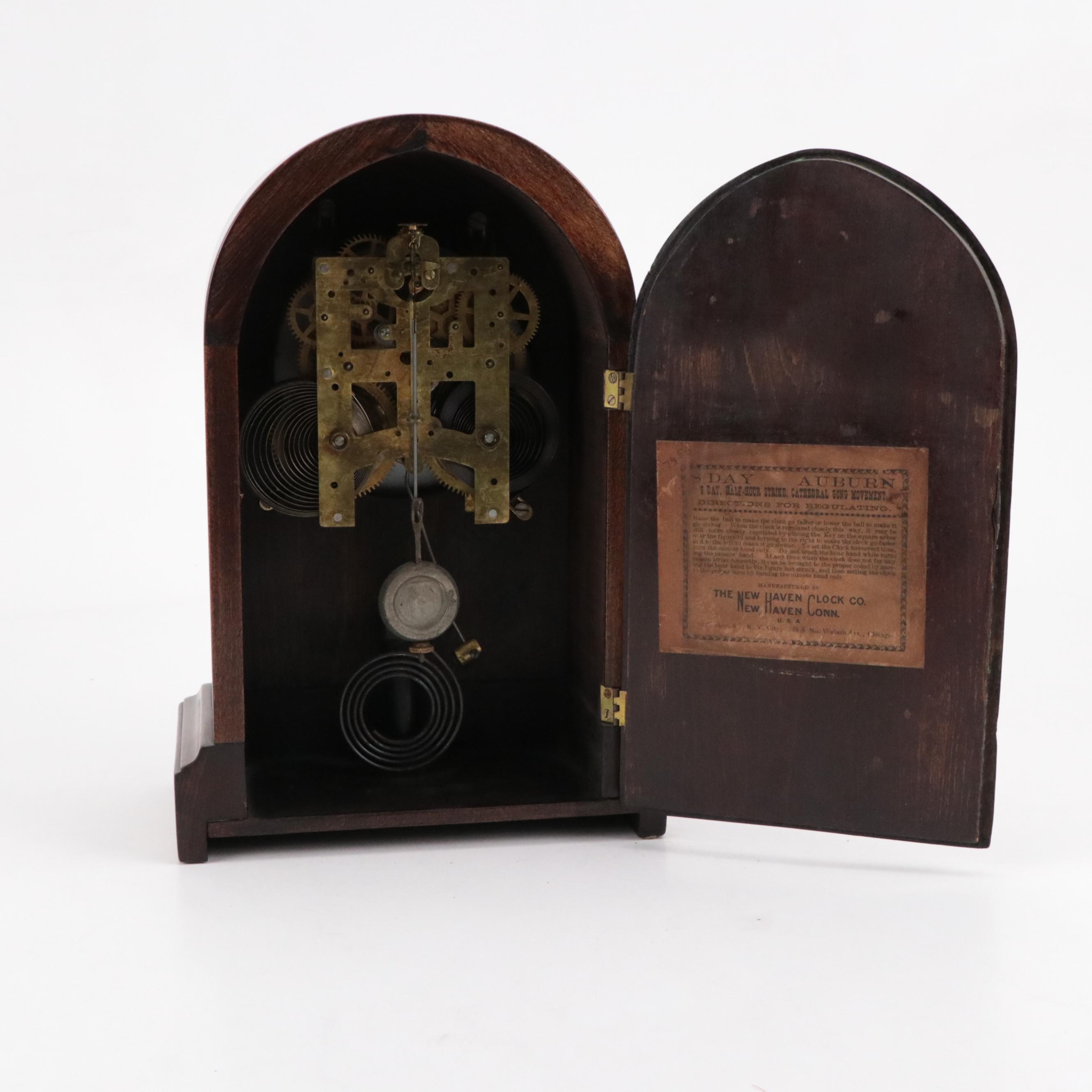 New Haven "Auburn" 8-Day Mantel Clock, Early 20th Century