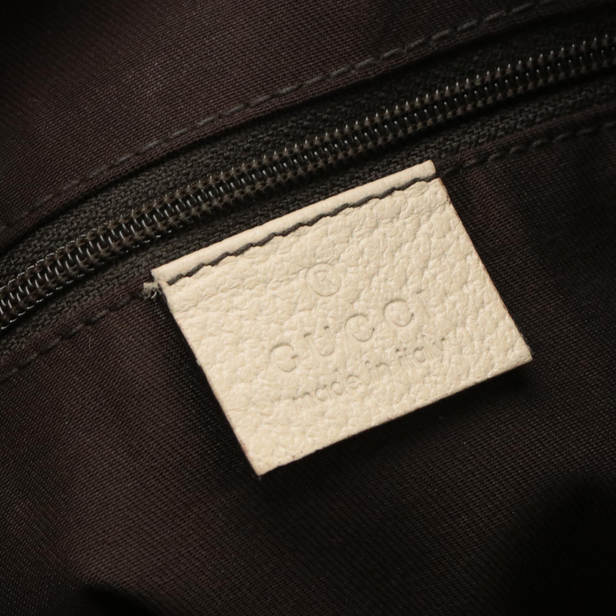 Gucci Abbey D-Ring Crossbody Bag in Monogram Canvas and Leather