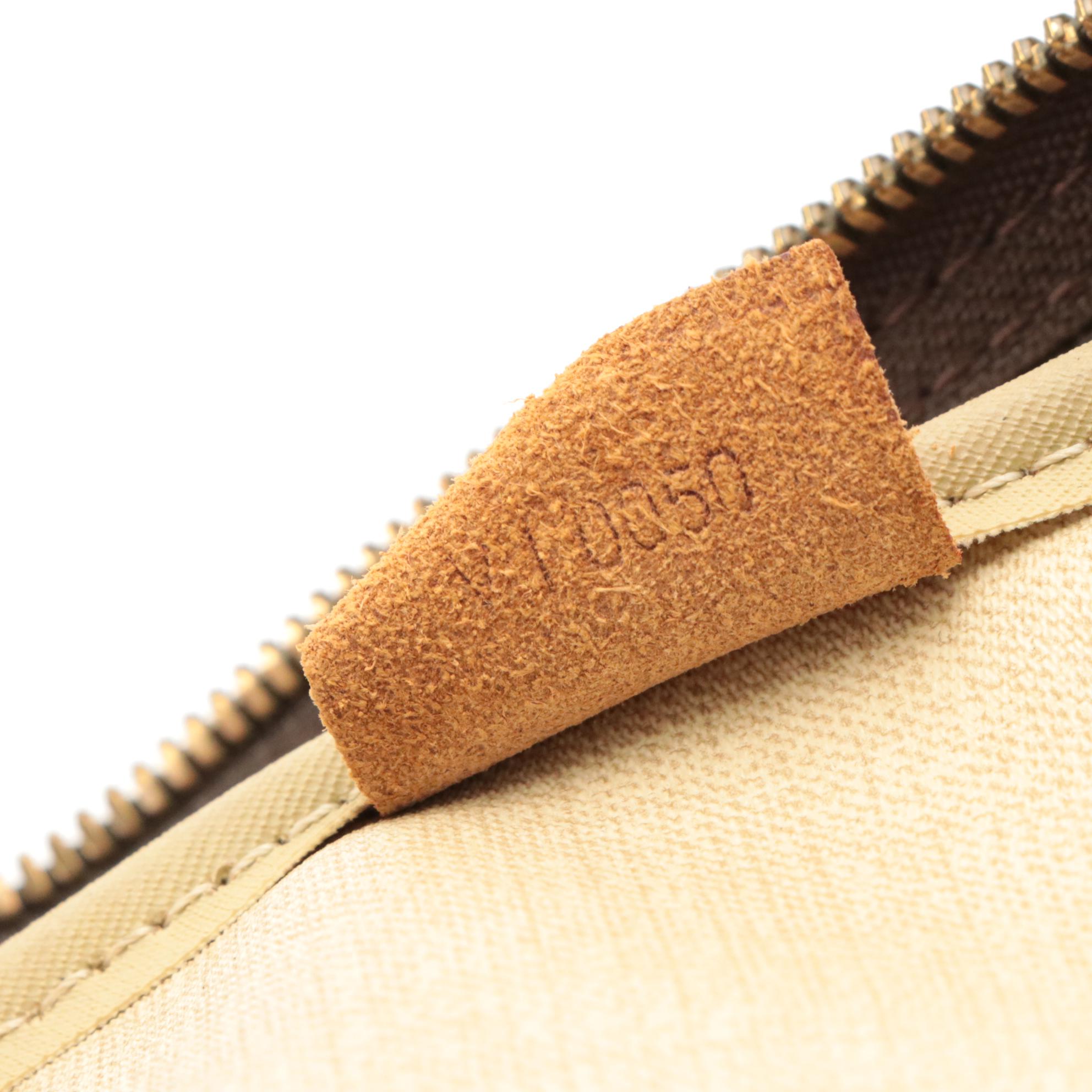 Louis Vuitton Deauville Handbag in Monogram Canvas and Vachetta Leather