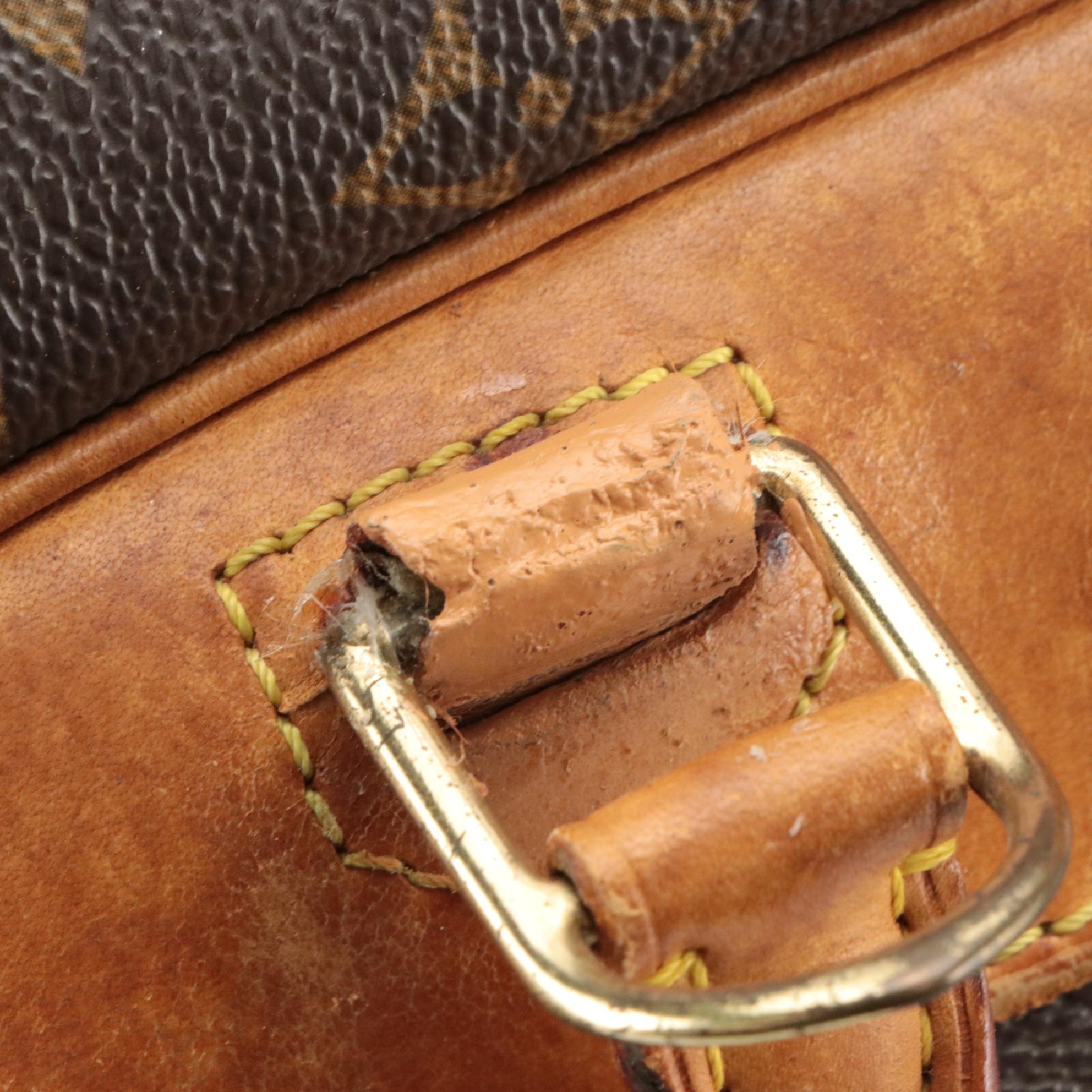 Louis Vuitton Deauville Handbag in Monogram Canvas and Vachetta Leather