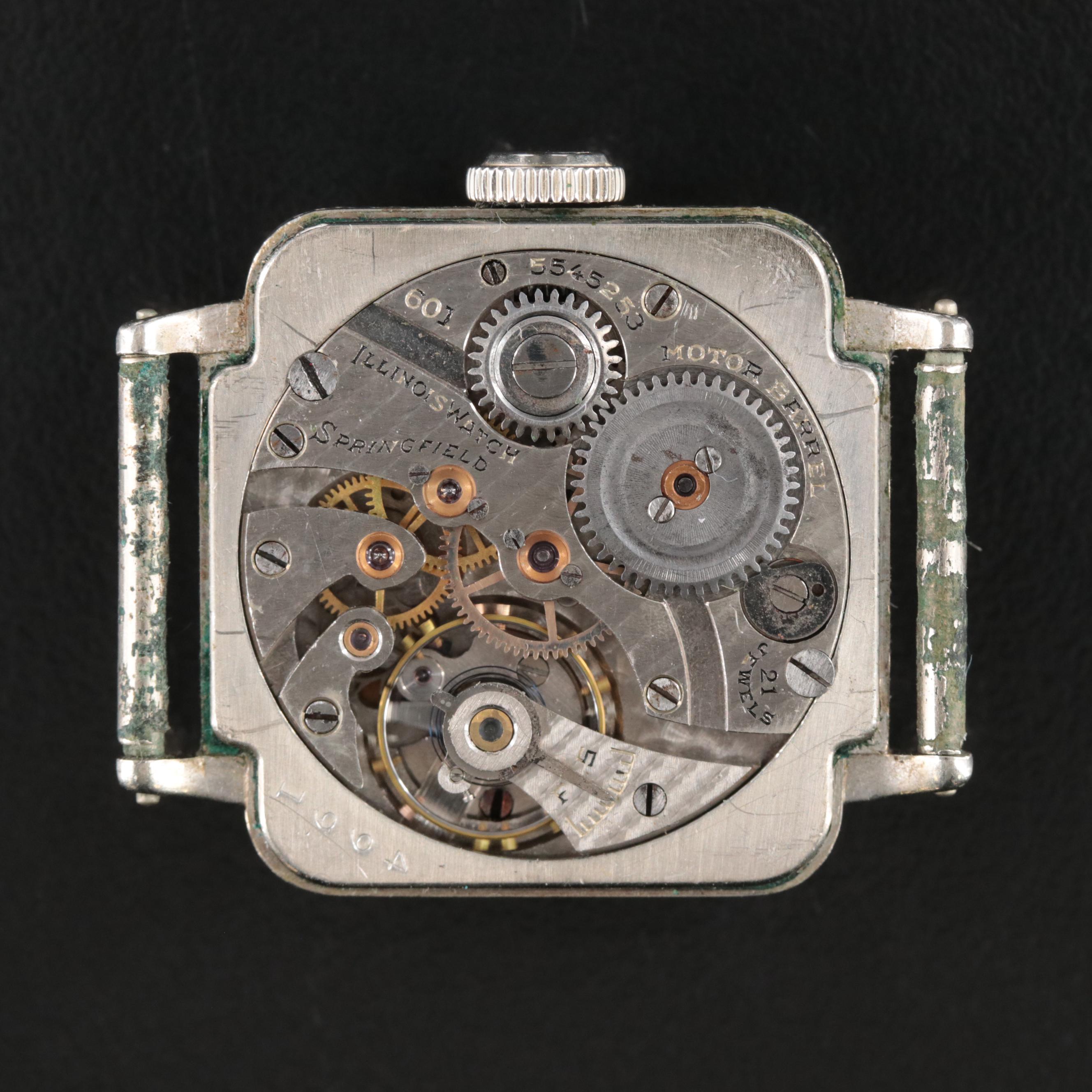 1930s Art Deco Illinois Watch Co. "Manhattan" Watch