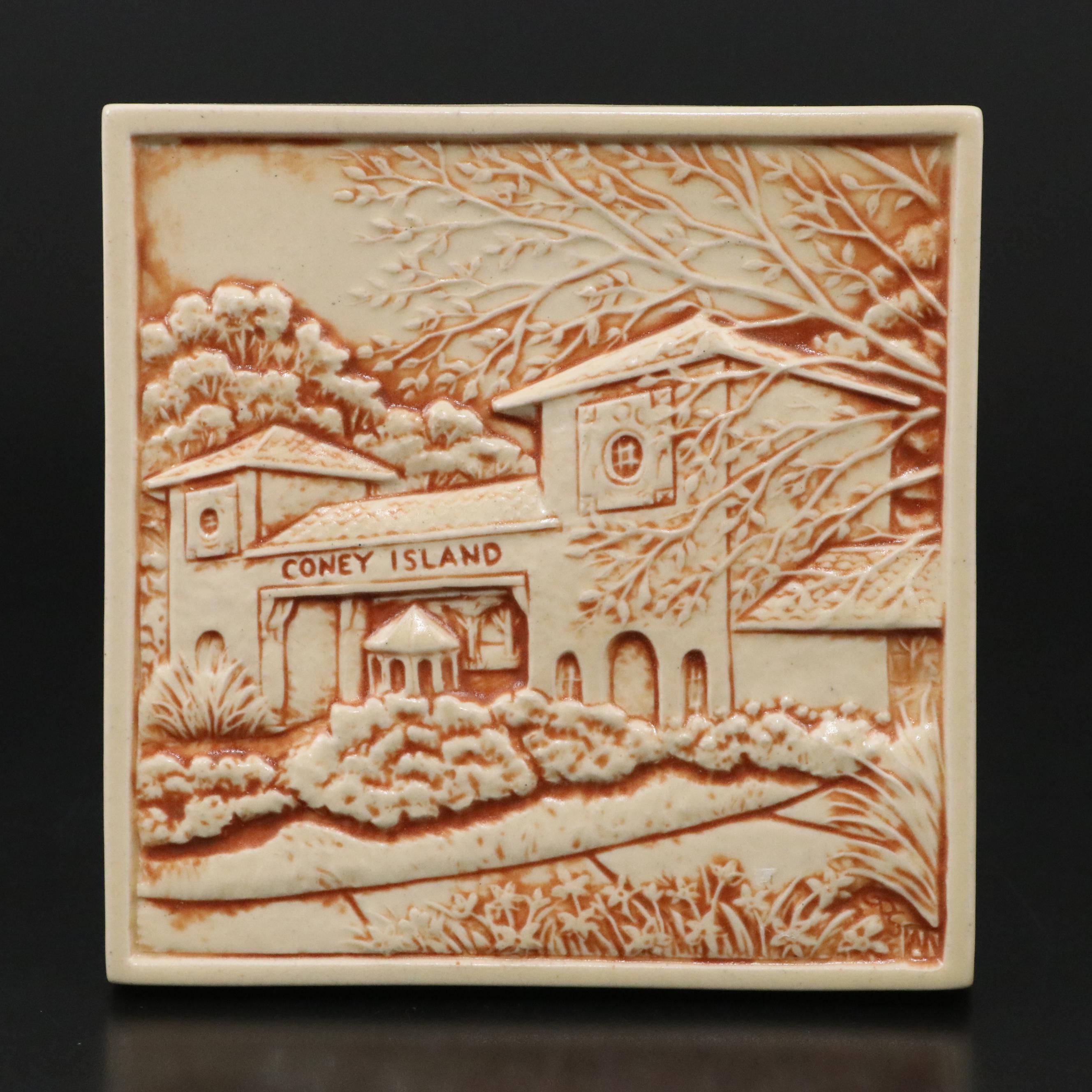 Rookwood Pottery 1st Edition "Coney Island" Commemorative Tile, 2011