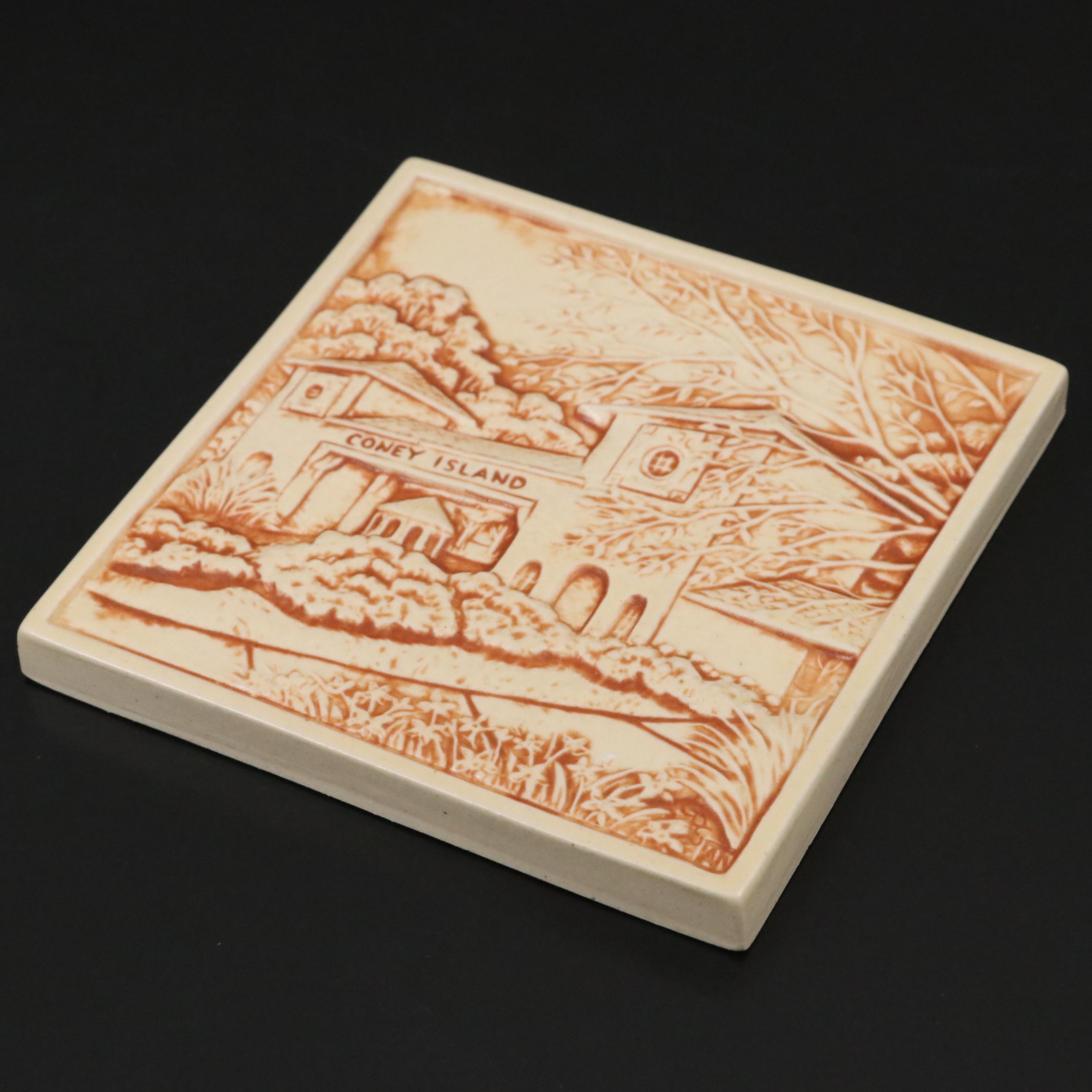 Rookwood Pottery 1st Edition "Coney Island" Commemorative Tile, 2011