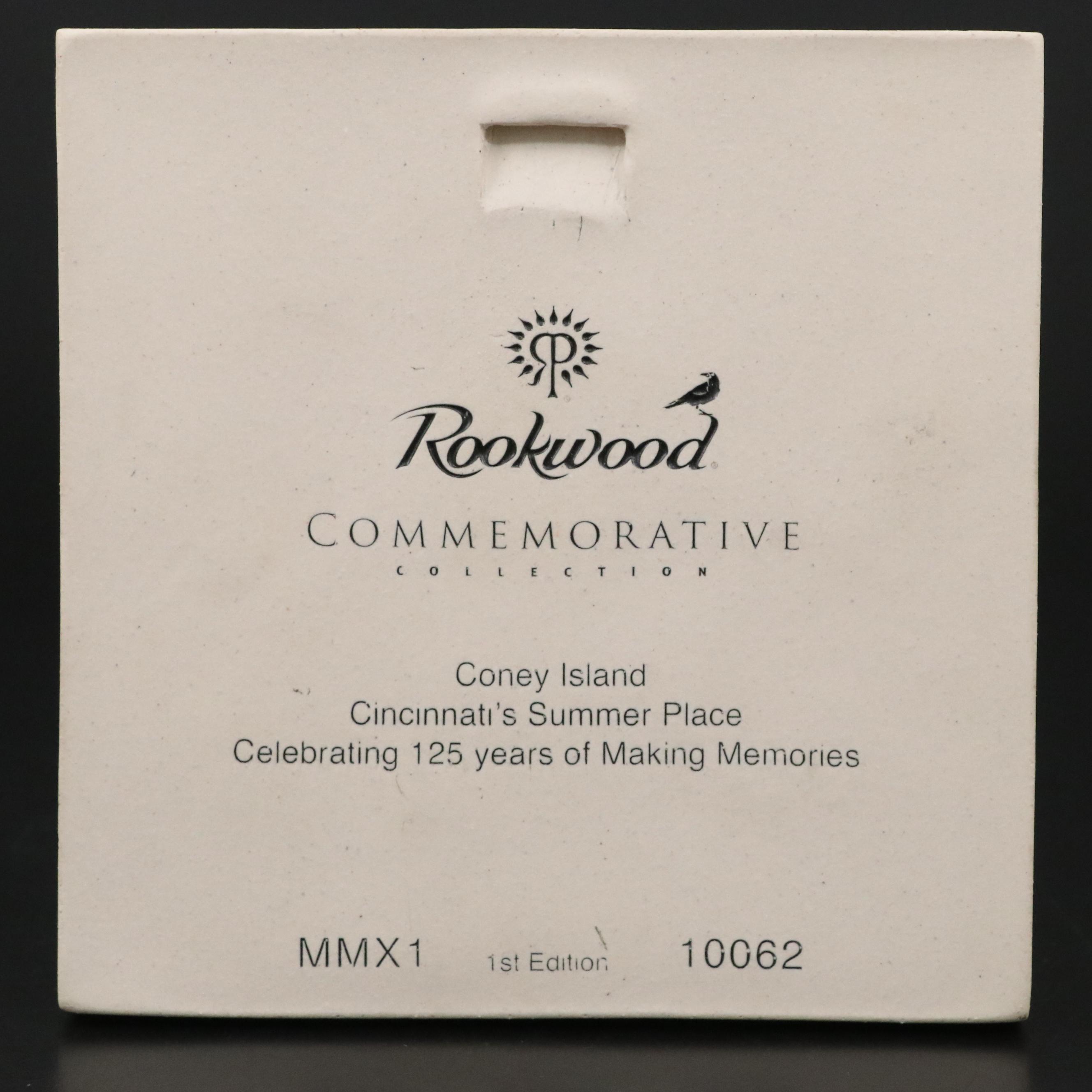 Rookwood Pottery 1st Edition "Coney Island" Commemorative Tile, 2011