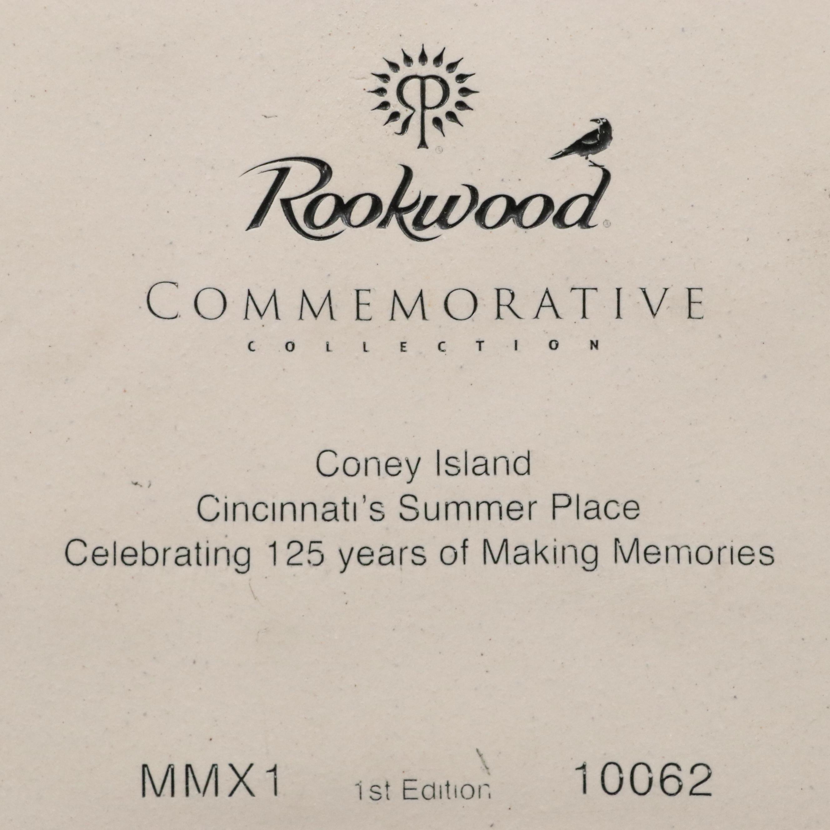Rookwood Pottery 1st Edition "Coney Island" Commemorative Tile, 2011
