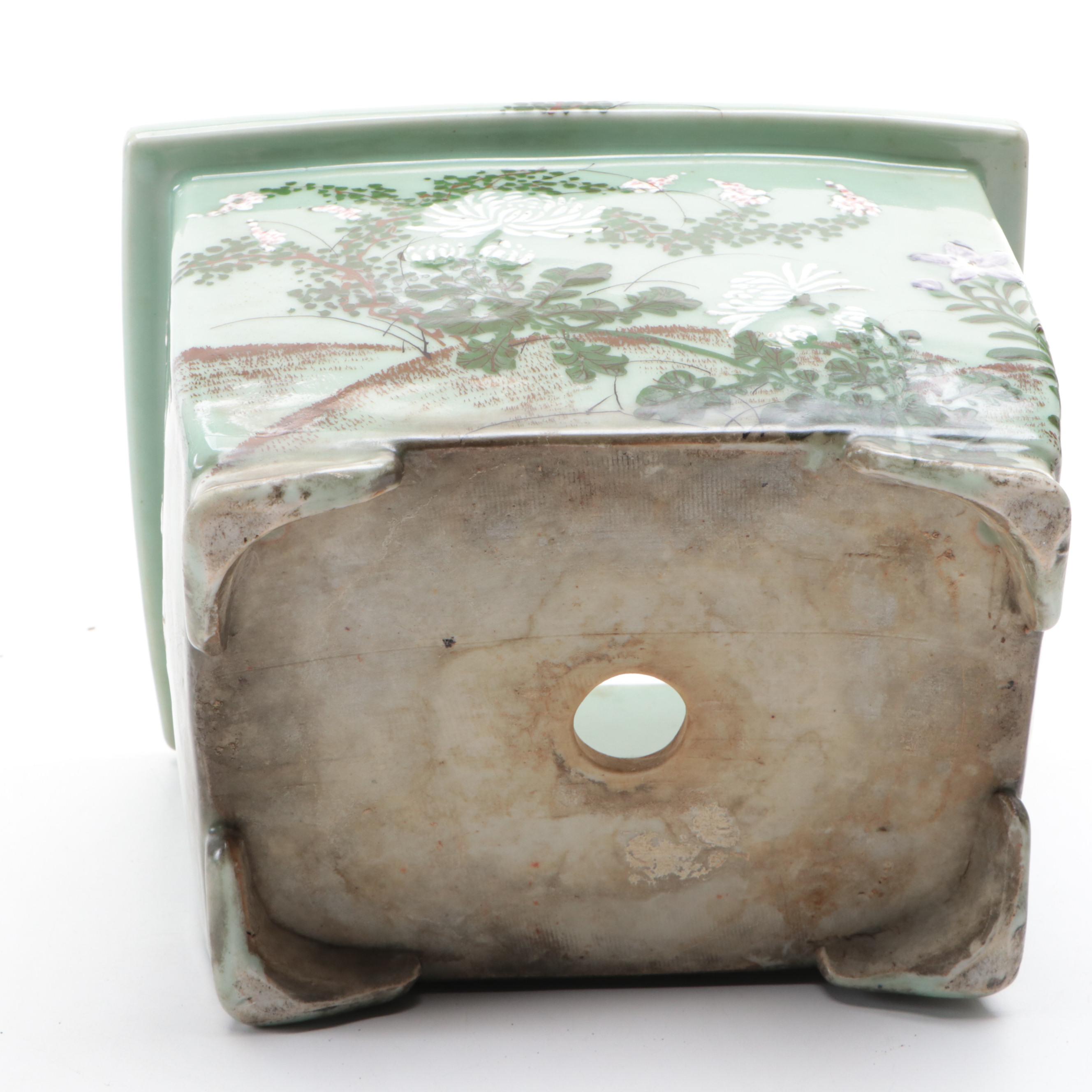 Japanese Seto Porcelain Celadon Planter