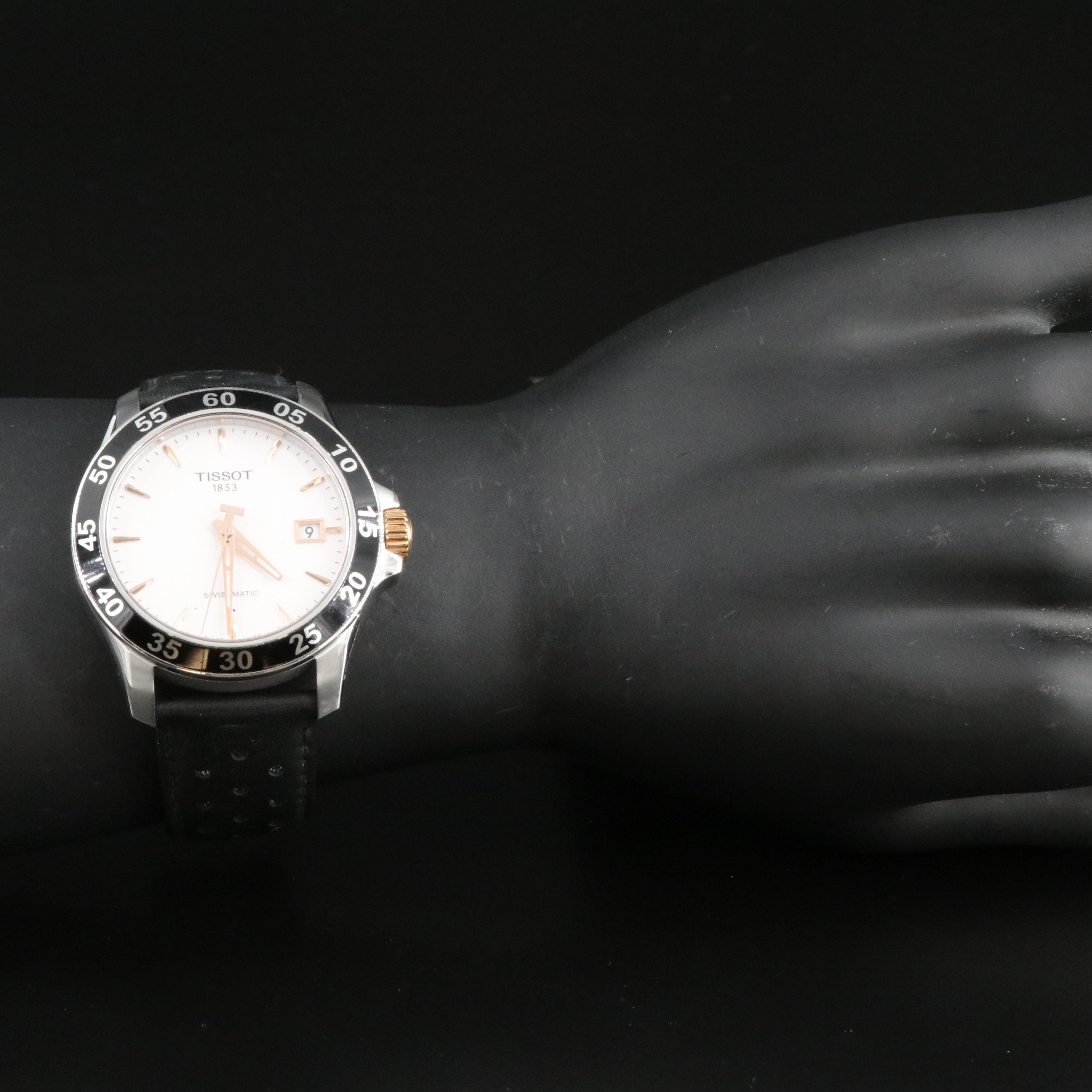 Tissot V8 Swissmatic 43mm Steel Watch