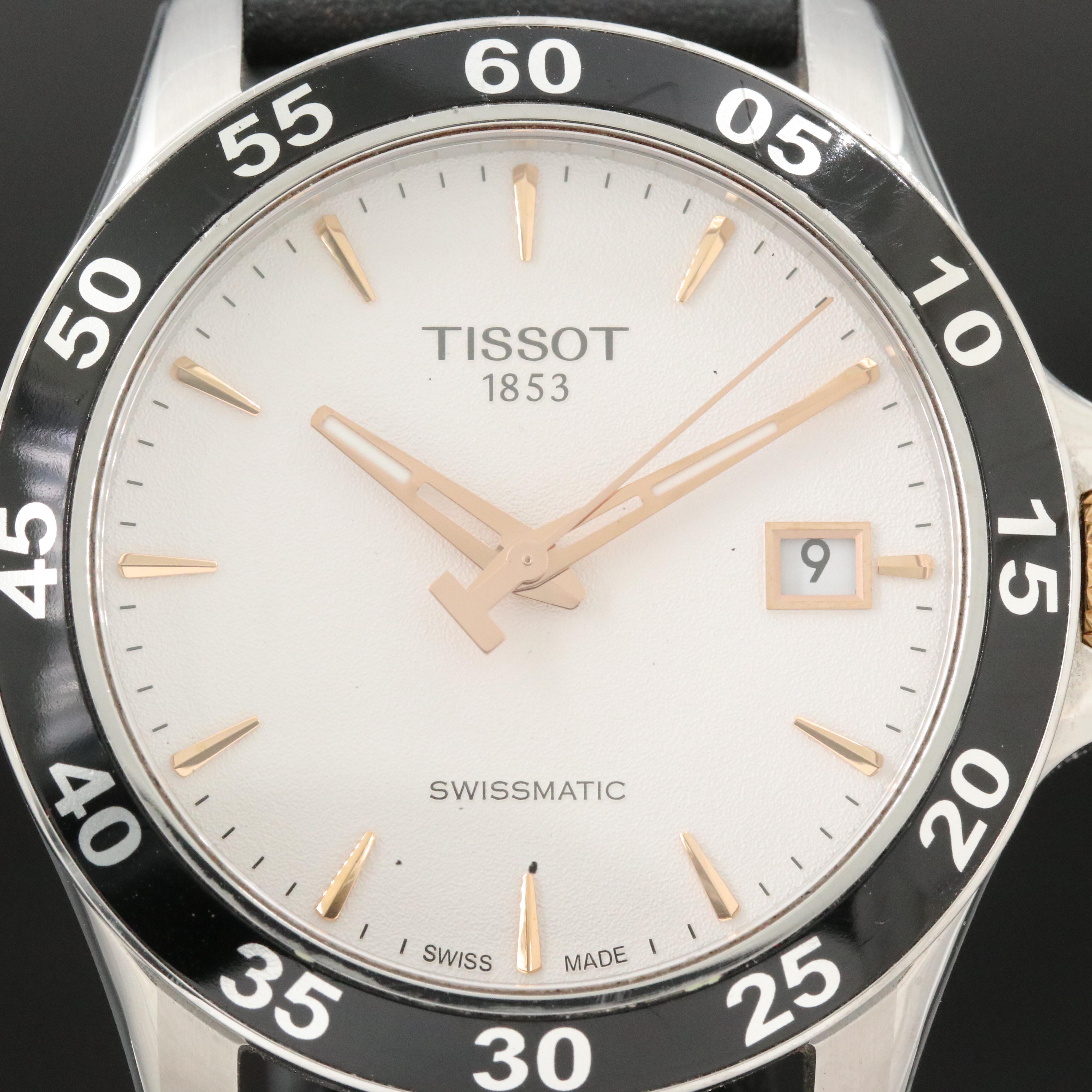 Tissot V8 Swissmatic 43mm Steel Watch