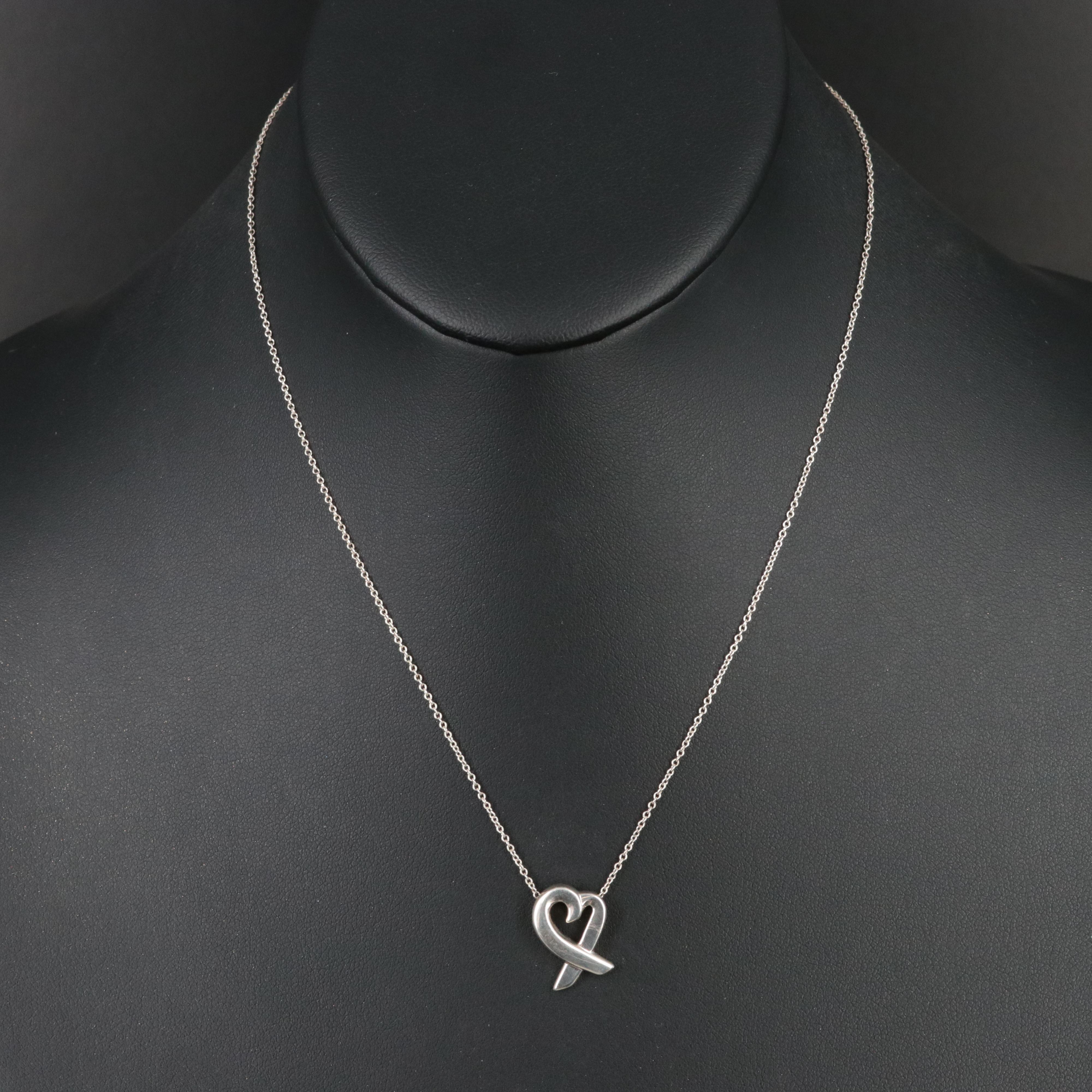 Paloma Picasso for Tiffany & Co. Loving Heart Sterling Necklace