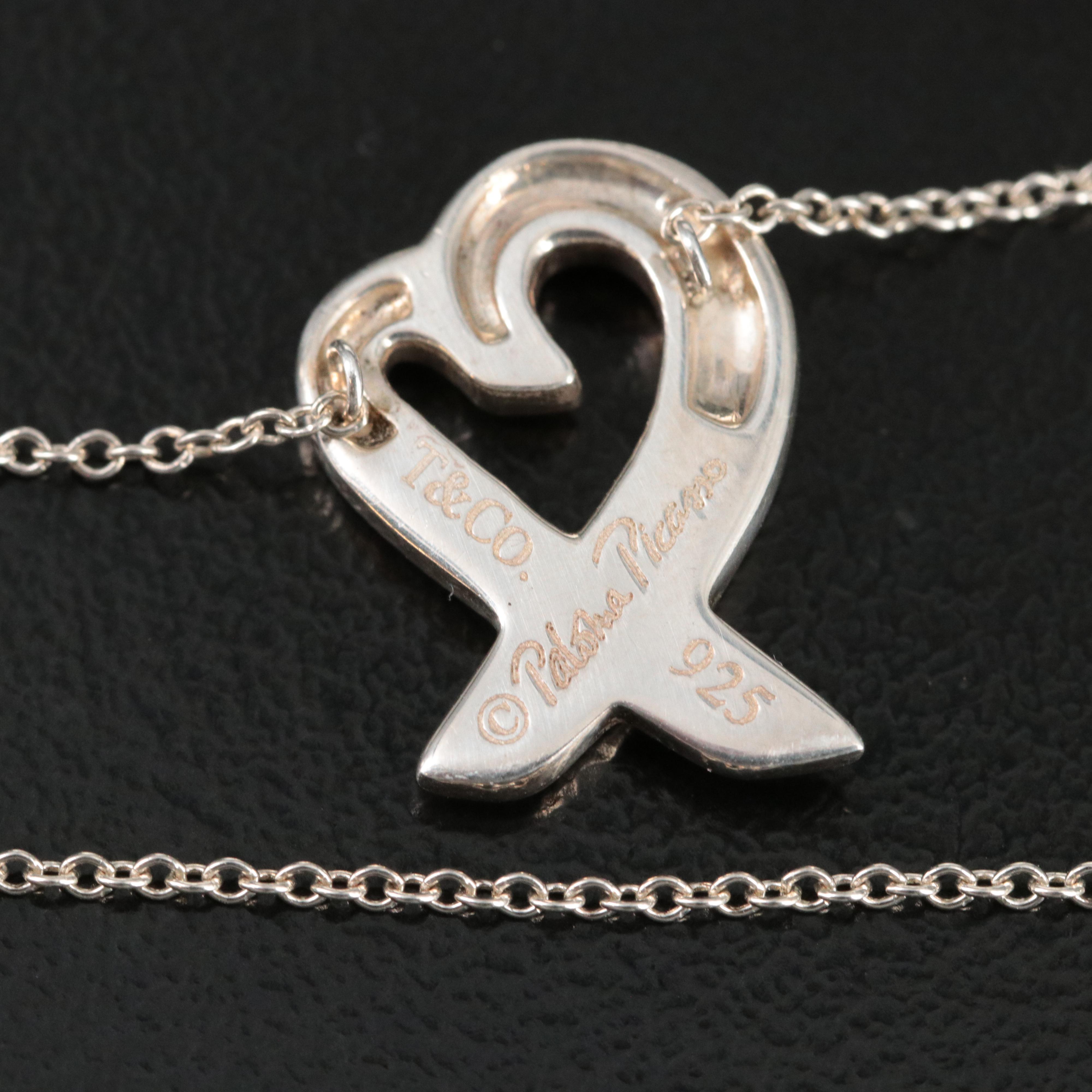 Paloma Picasso for Tiffany & Co. Loving Heart Sterling Necklace