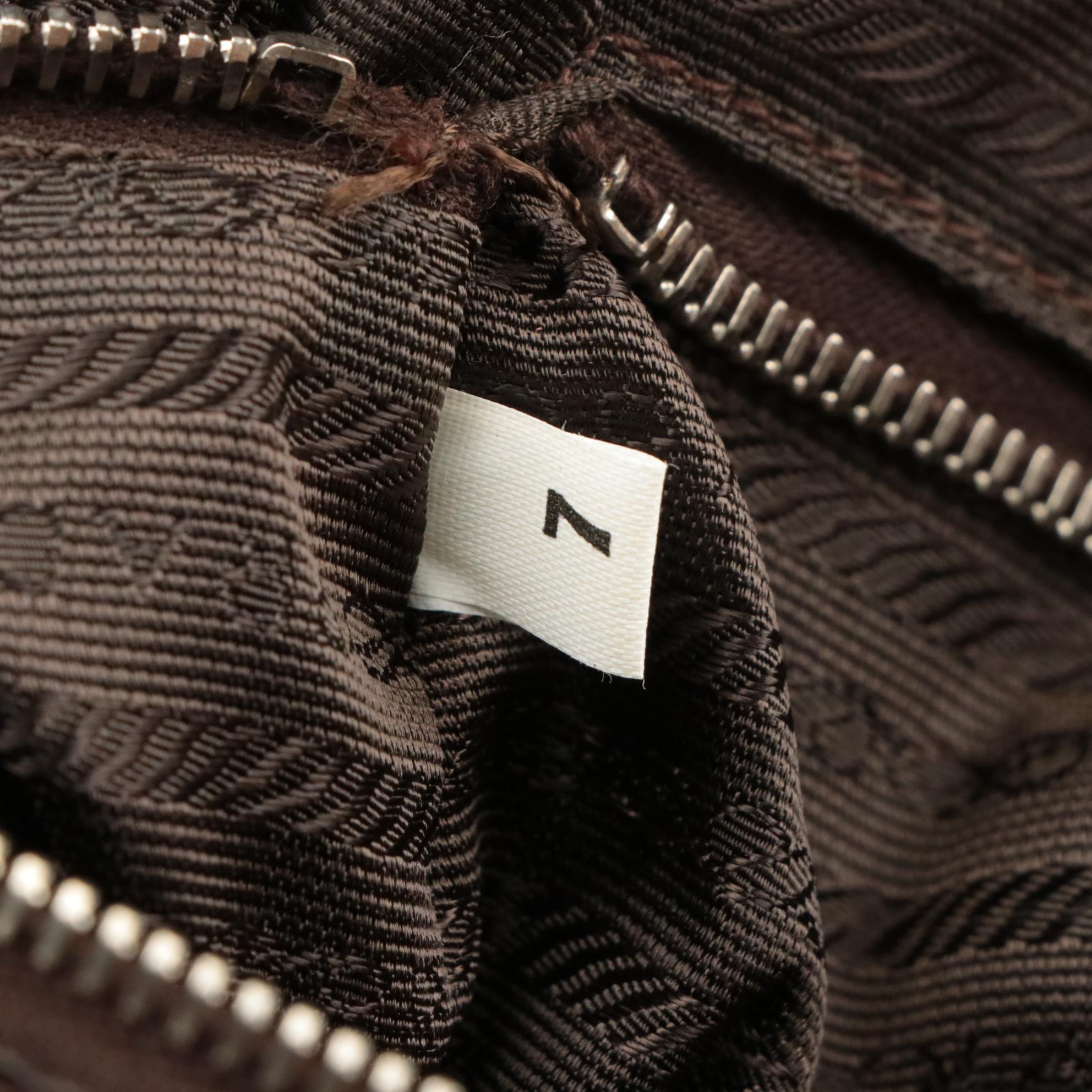 Prada Brown Leather Shoulder Bag