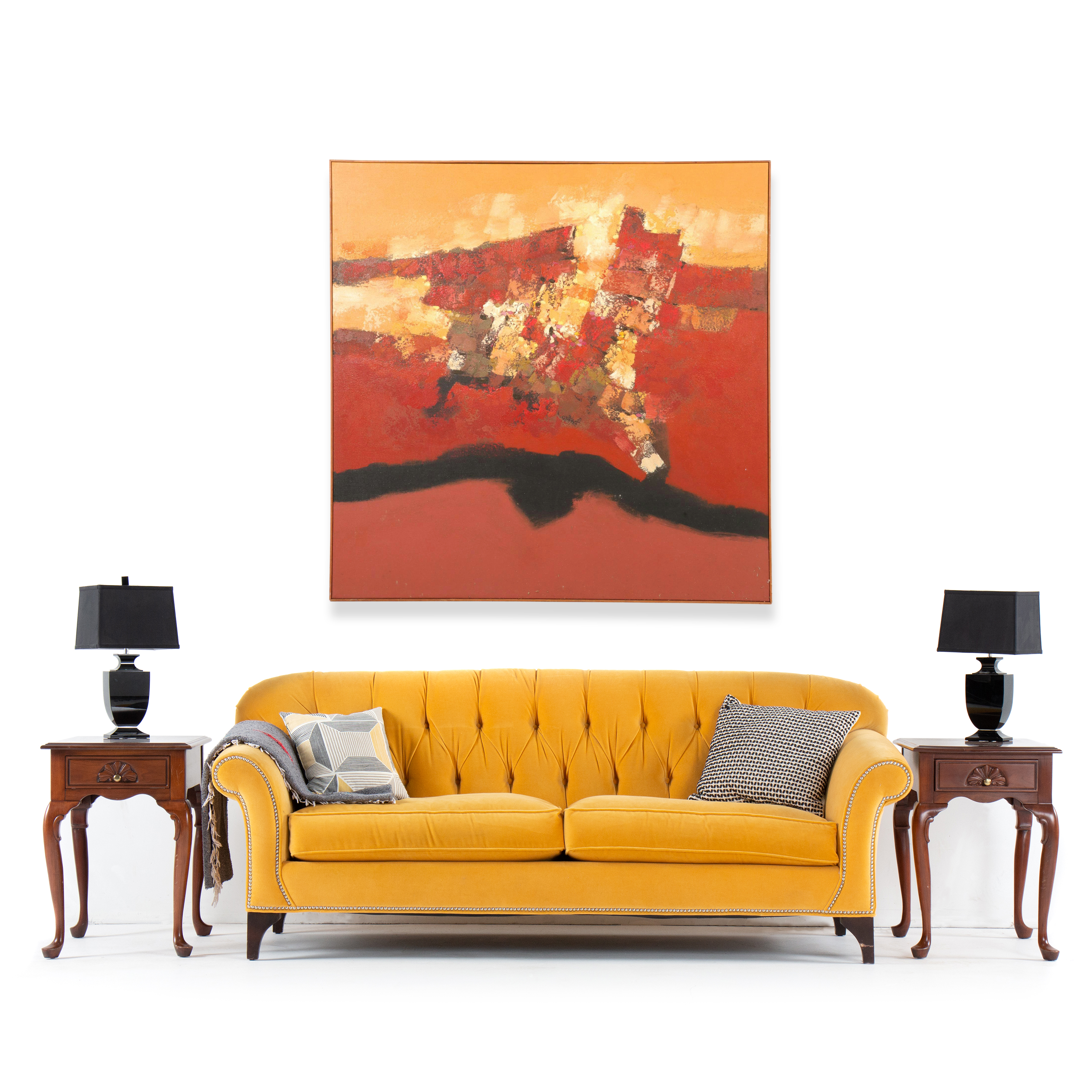 Robert Mazur Abstract Oil Painting From The "Quarry Series," Late 20th Century