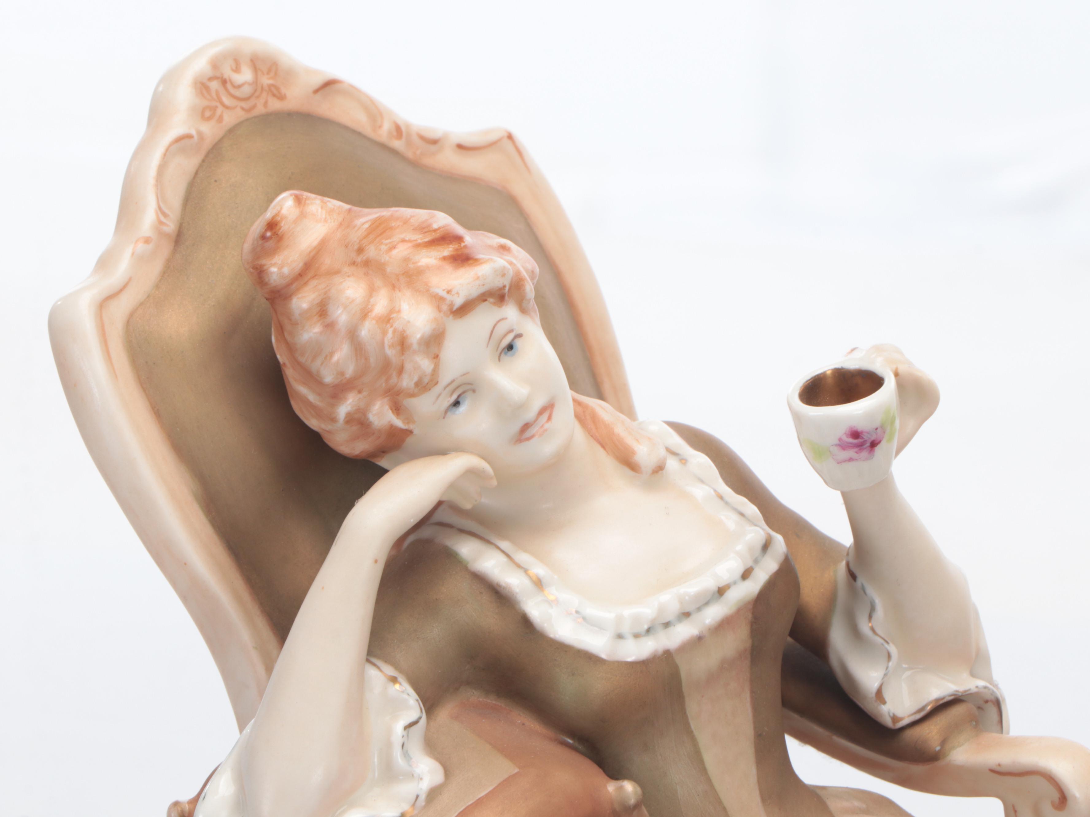 Royal Dux Porcelain Figural Group, 1912–1951