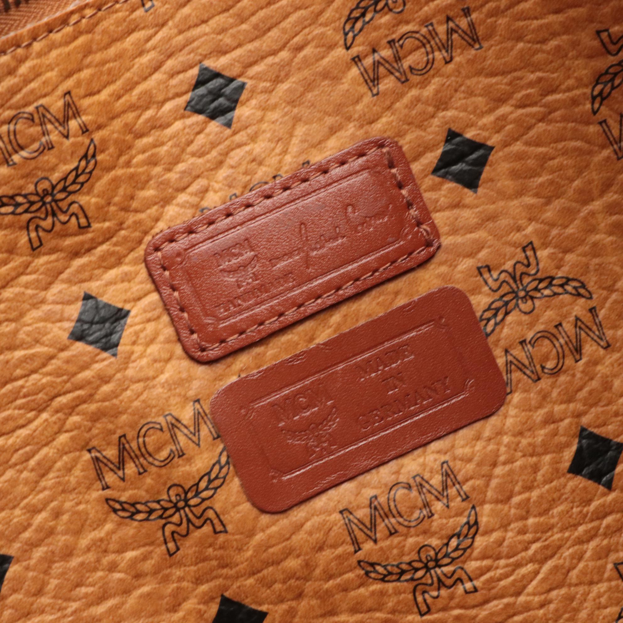 MCM Visetos Tote Shoulder Bag