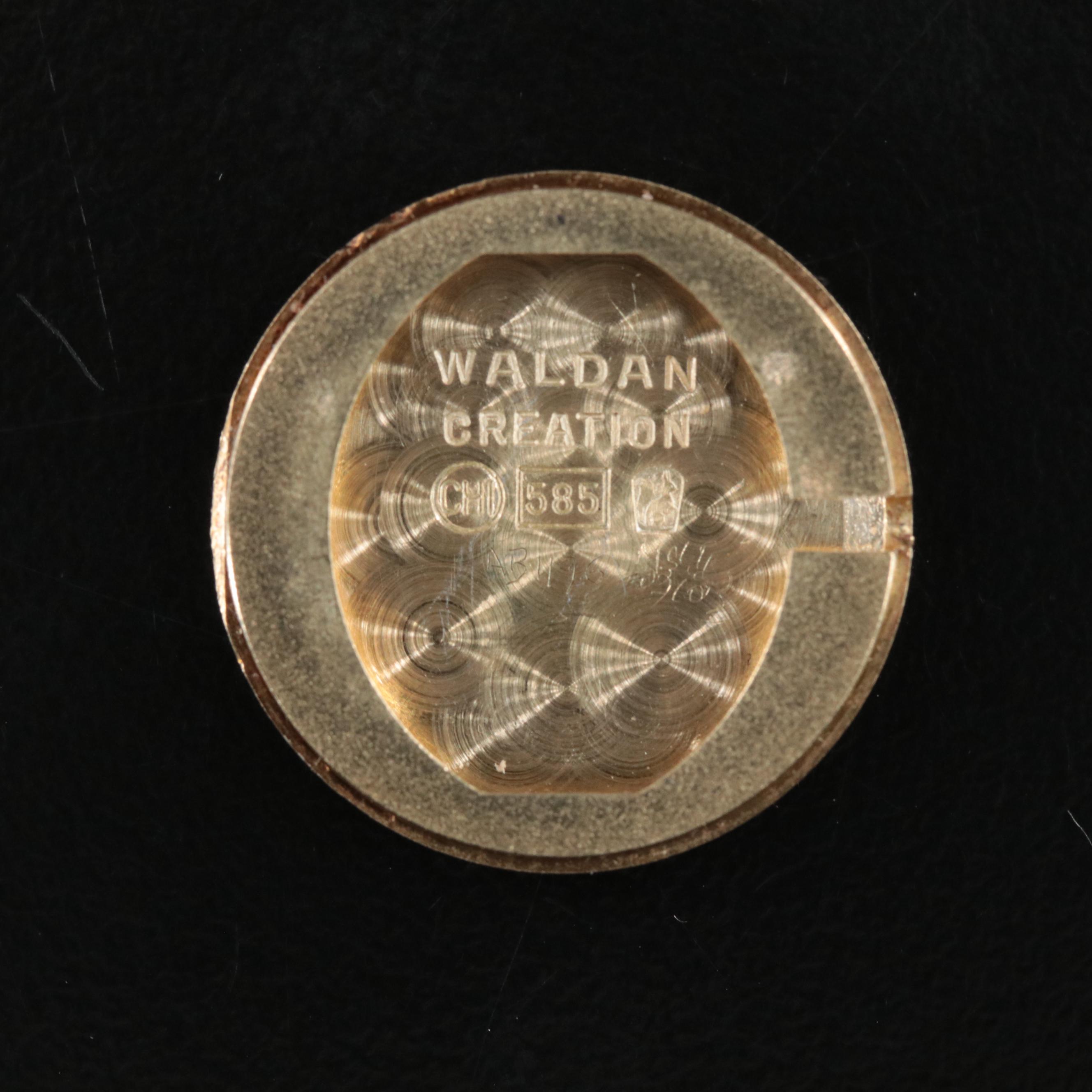 Tiffany & Co. Waldan Creation Diamond Set 14K Gold Watch