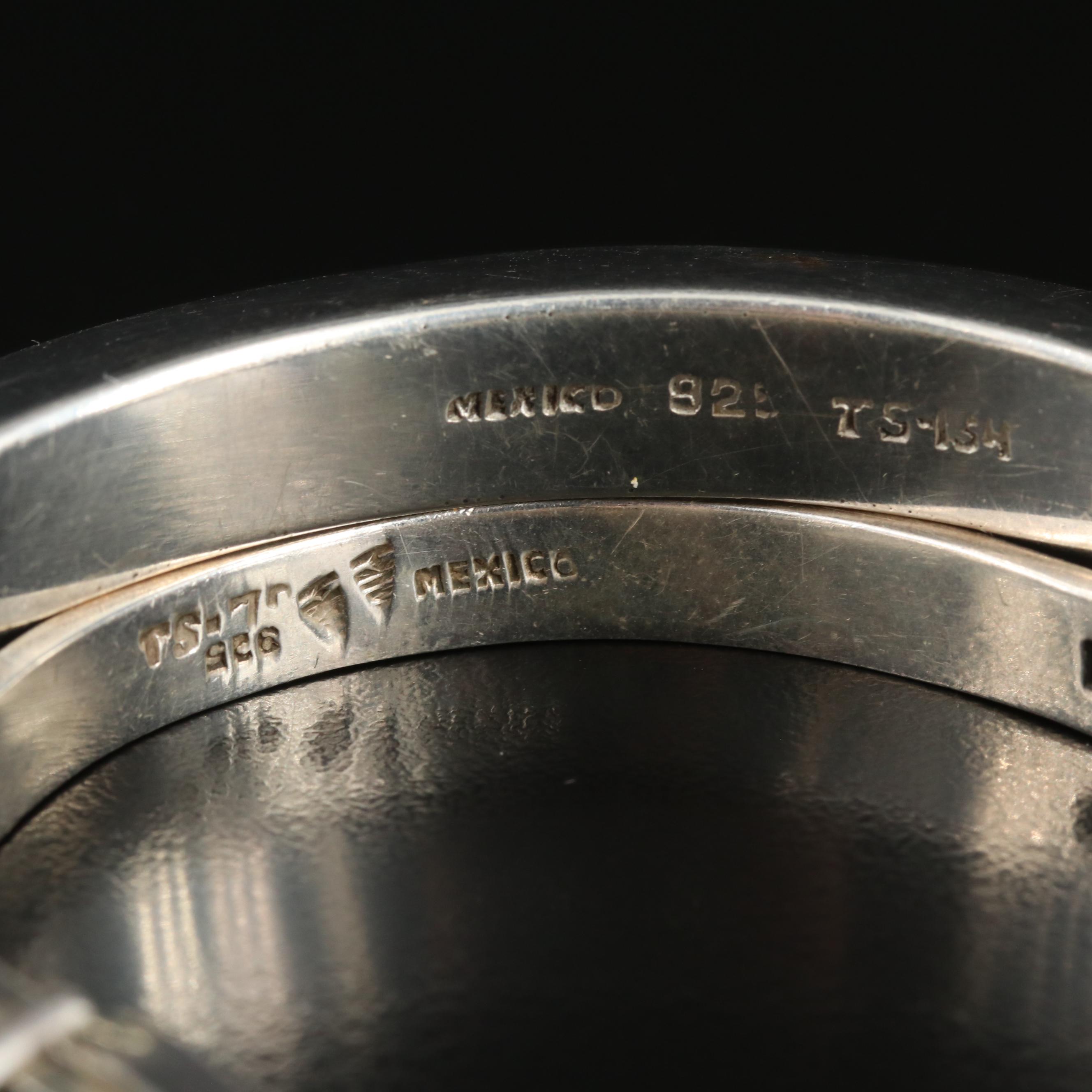 Vintage Sterling Bangle and Buckle Bracelet Collection