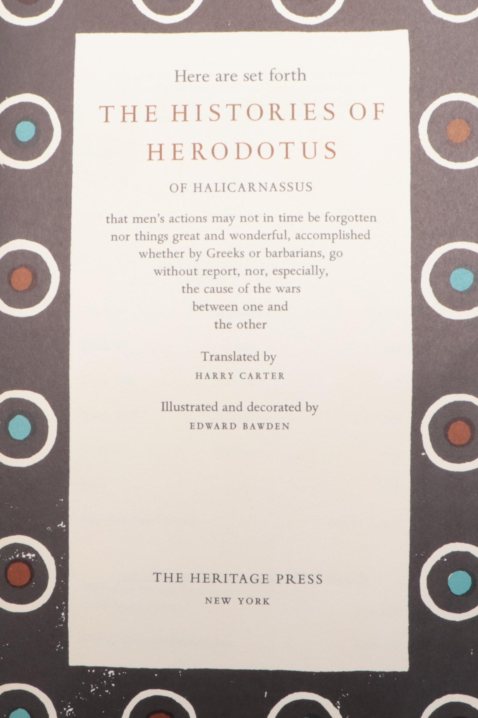 Heritage Press "The Histories of Herodotus" and More Ancient Classics