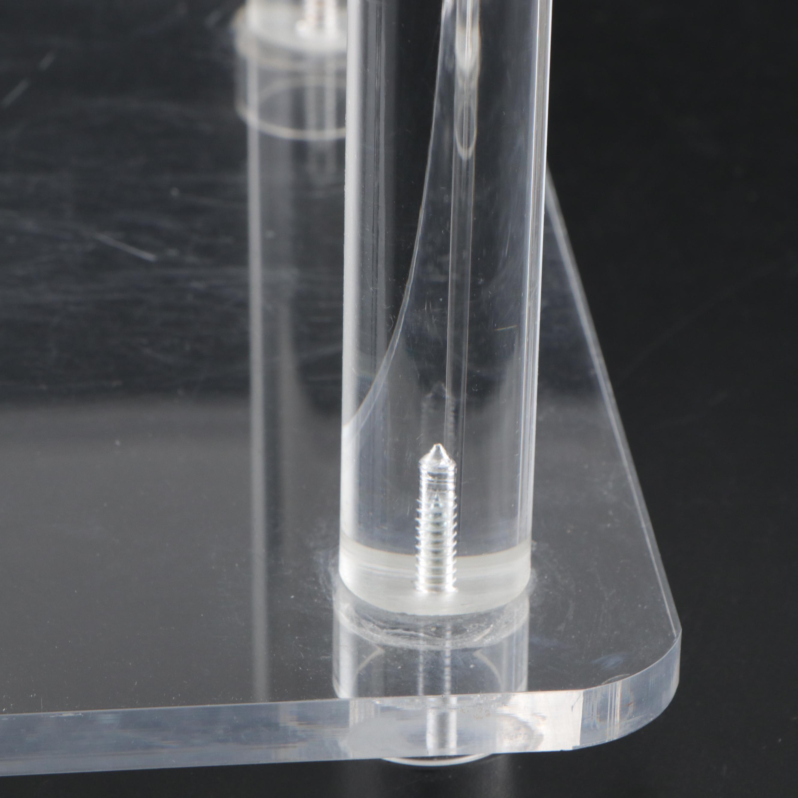 Modernist Clear Acrylic Side Table