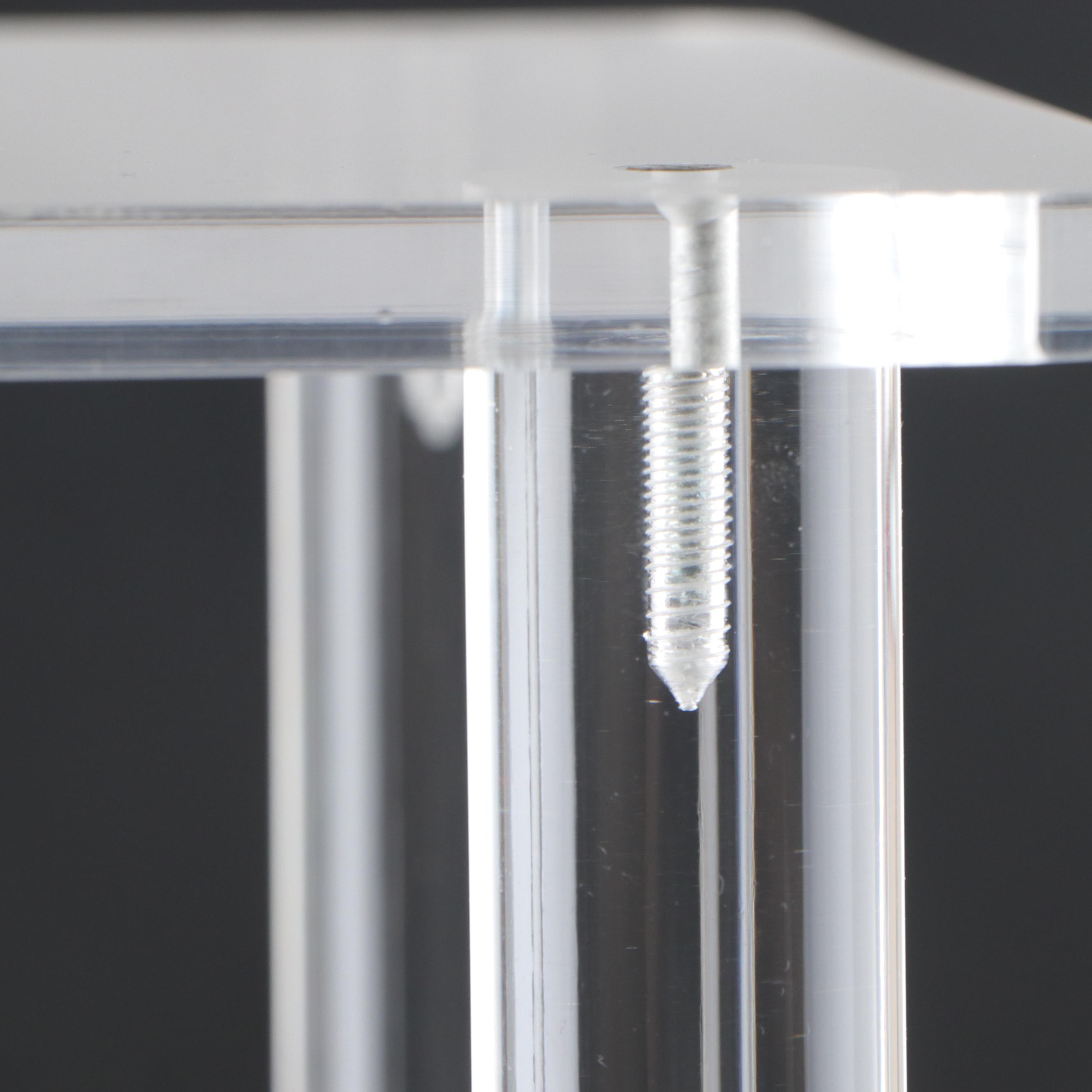 Modernist Clear Acrylic Side Table