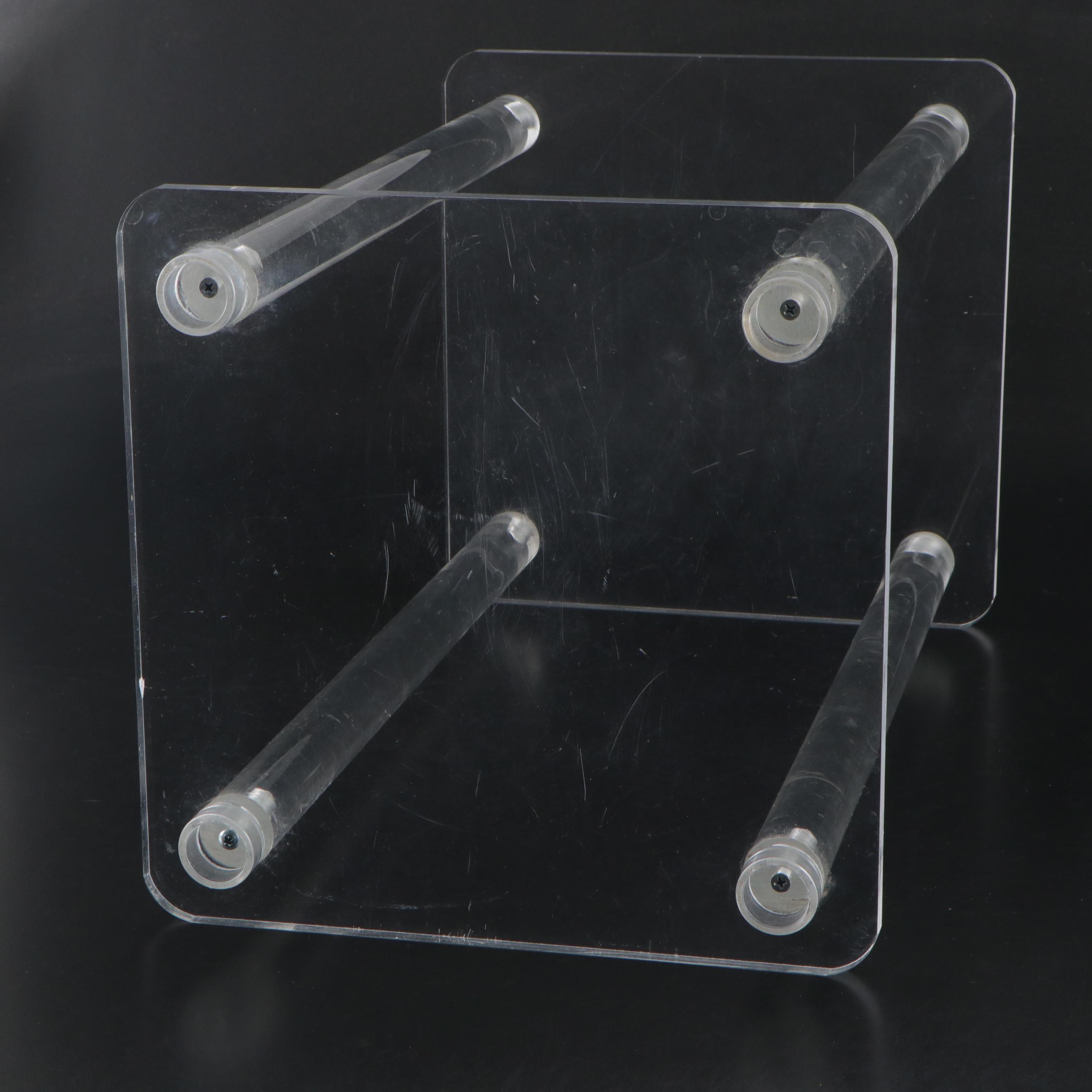 Modernist Clear Acrylic Side Table