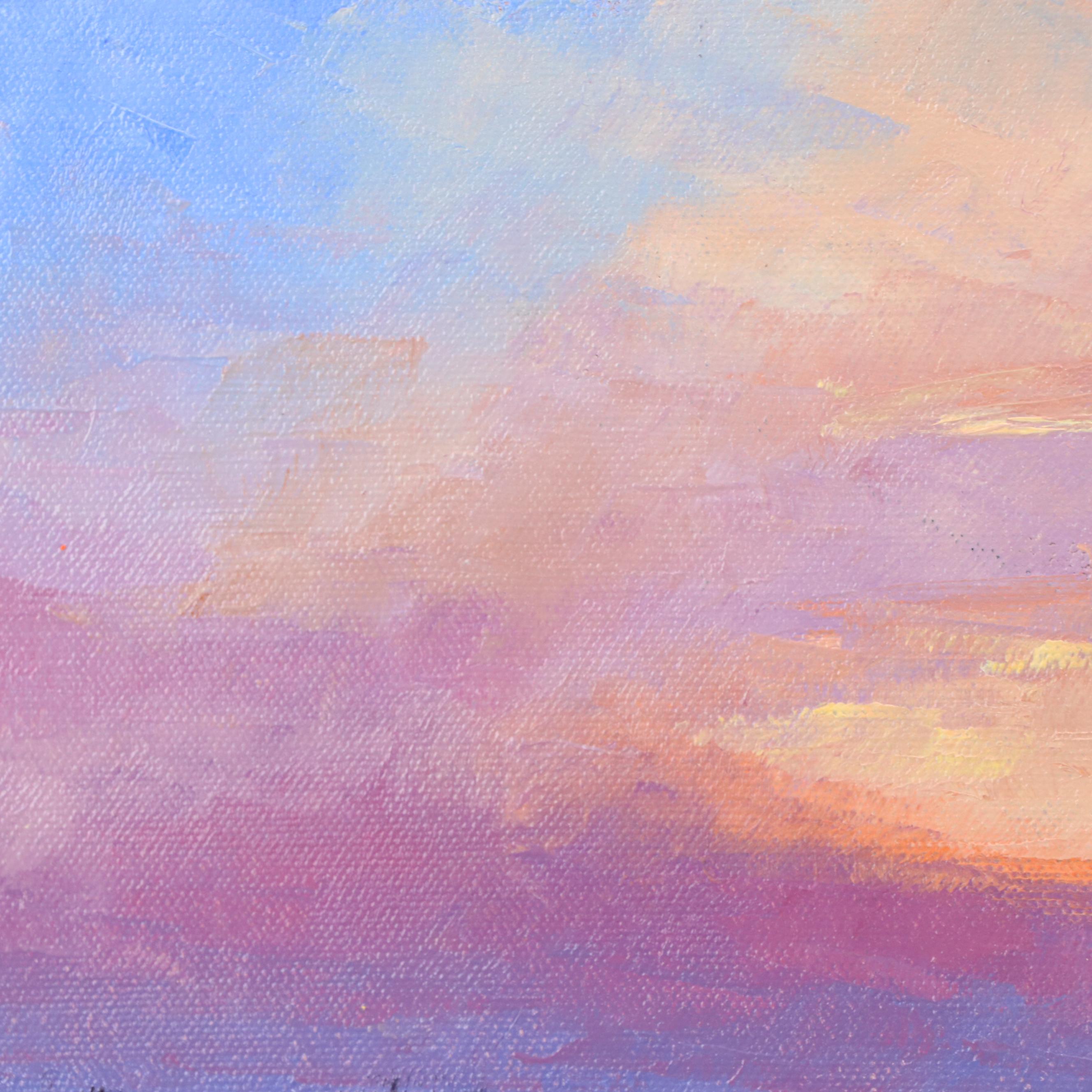 James Baldoumas Landscape Oil Painting "Marsh Sunset," 2024