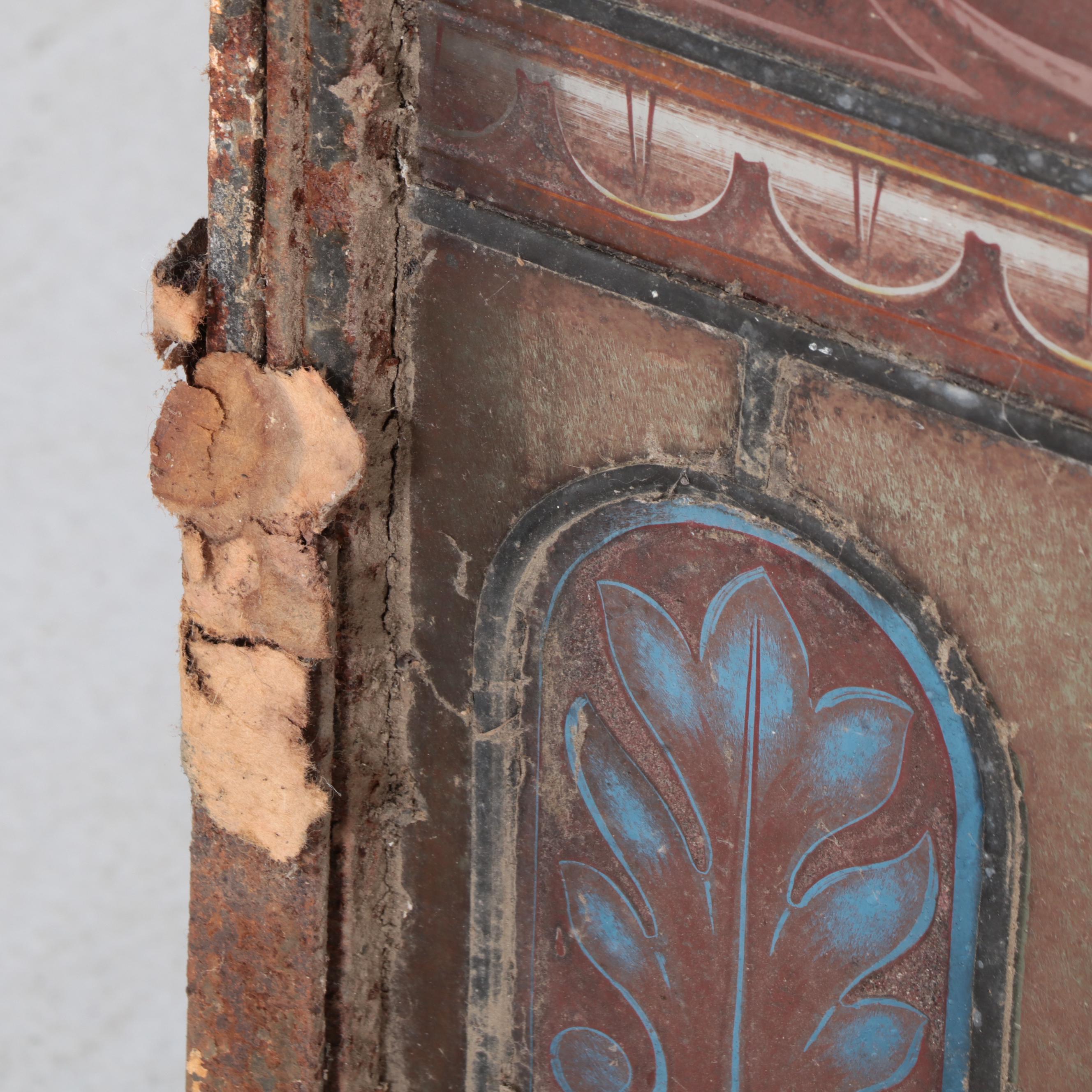 Stained and Leaded Glass Window Panel