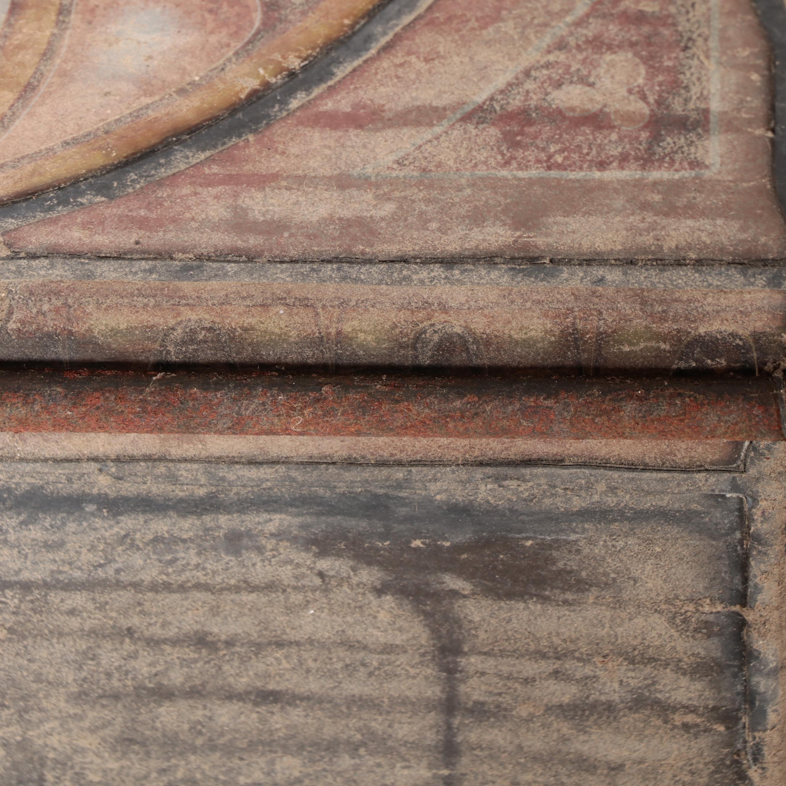 Stained and Leaded Glass Window Panel