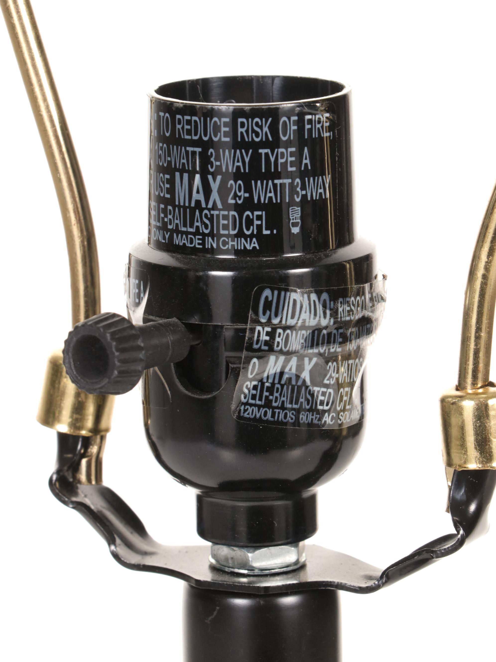 Metal Spiral Table Lamp