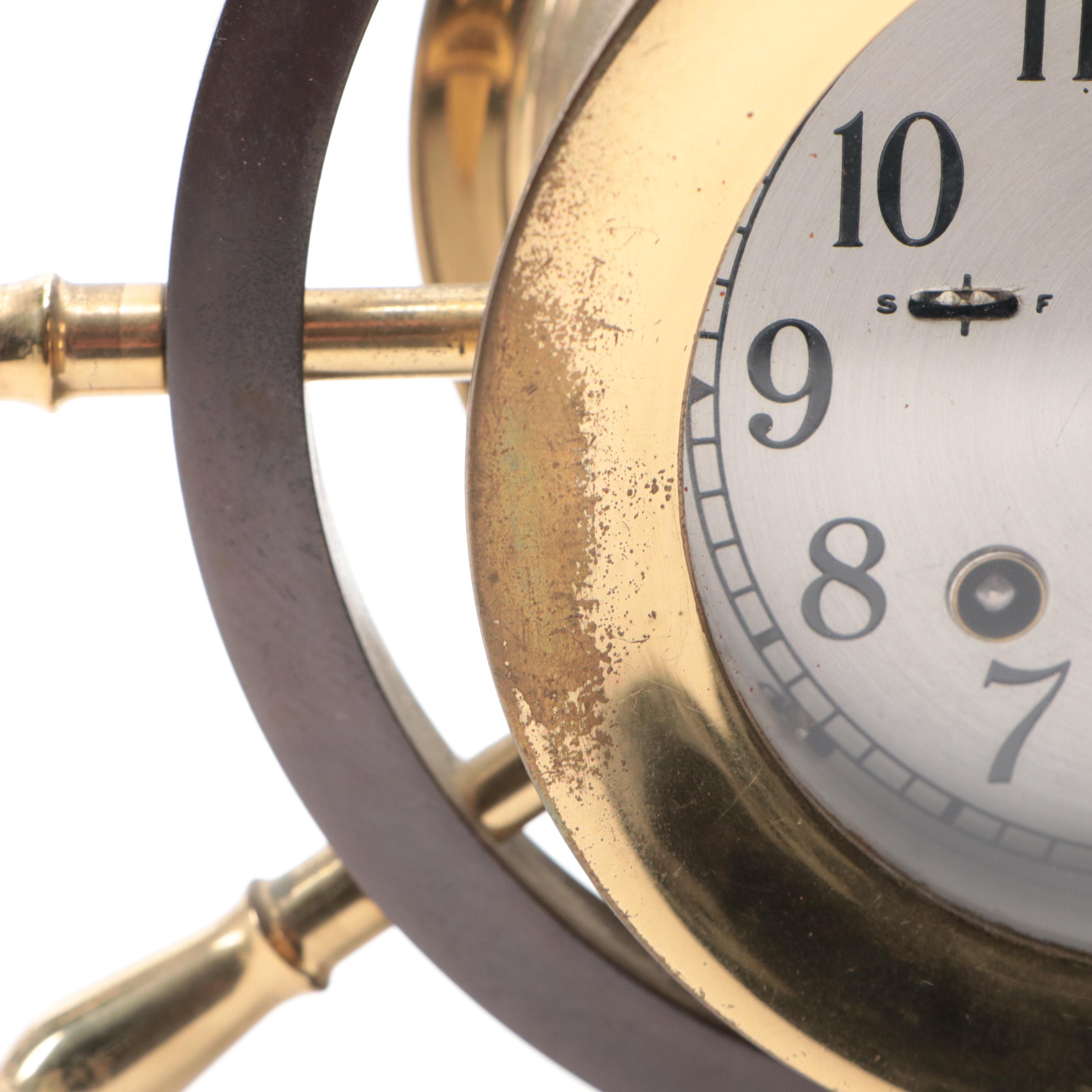 Chelsea Clock Co. Ship's Bell "The Pilot" Brass Clock
