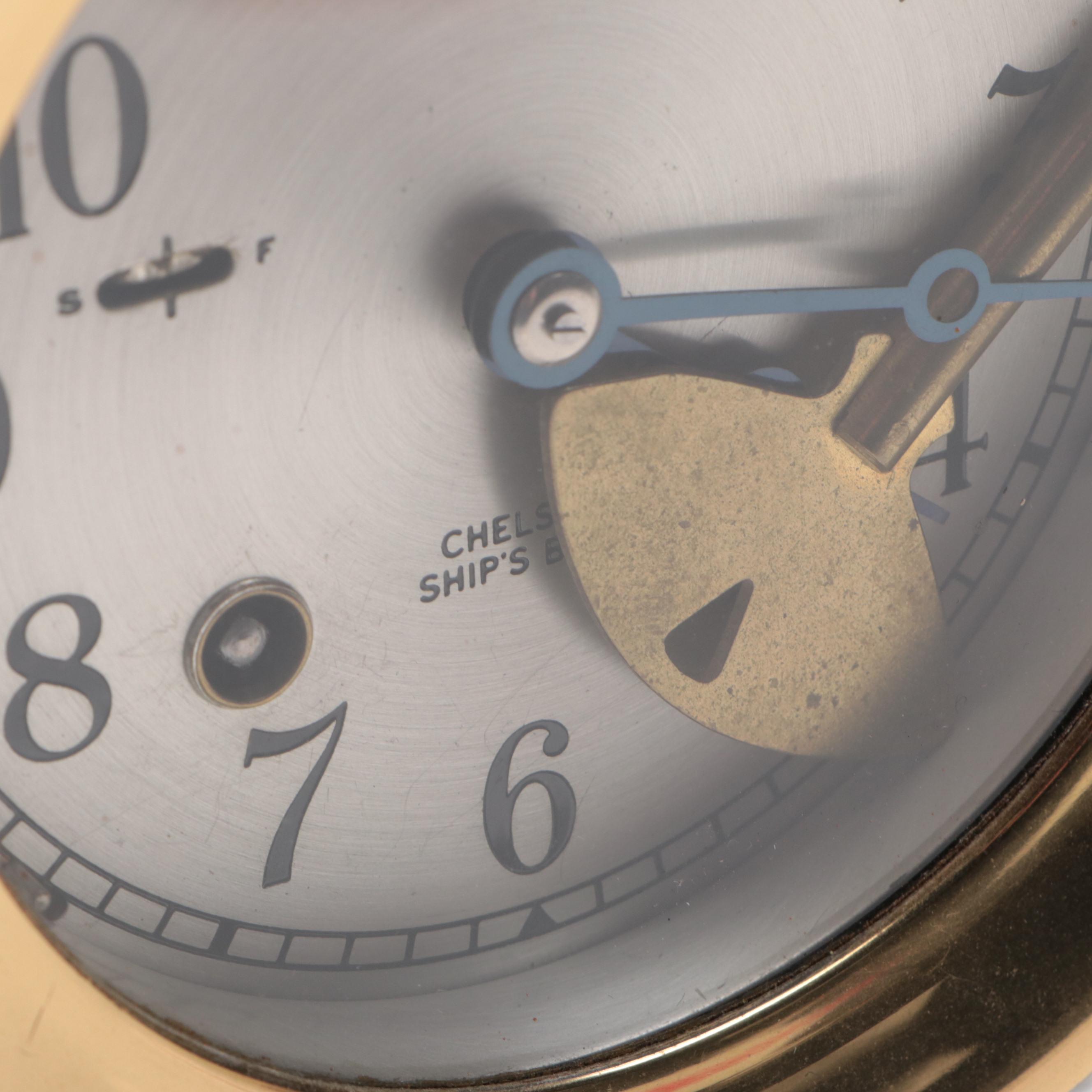 Chelsea Clock Co. Ship's Bell "The Pilot" Brass Clock