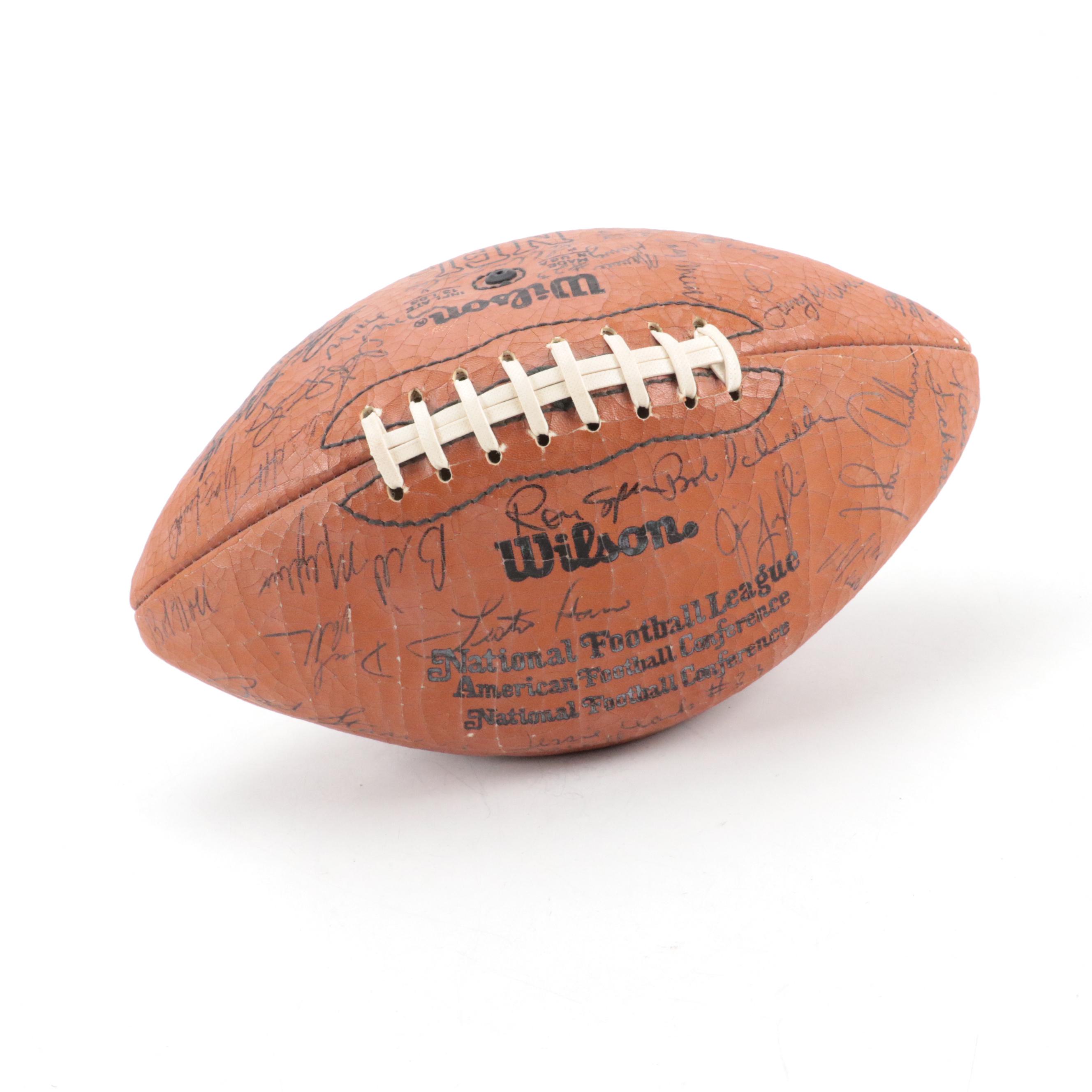 1983 Green Bay Packers Signed Wilson Football Featuring Bart Starr and More