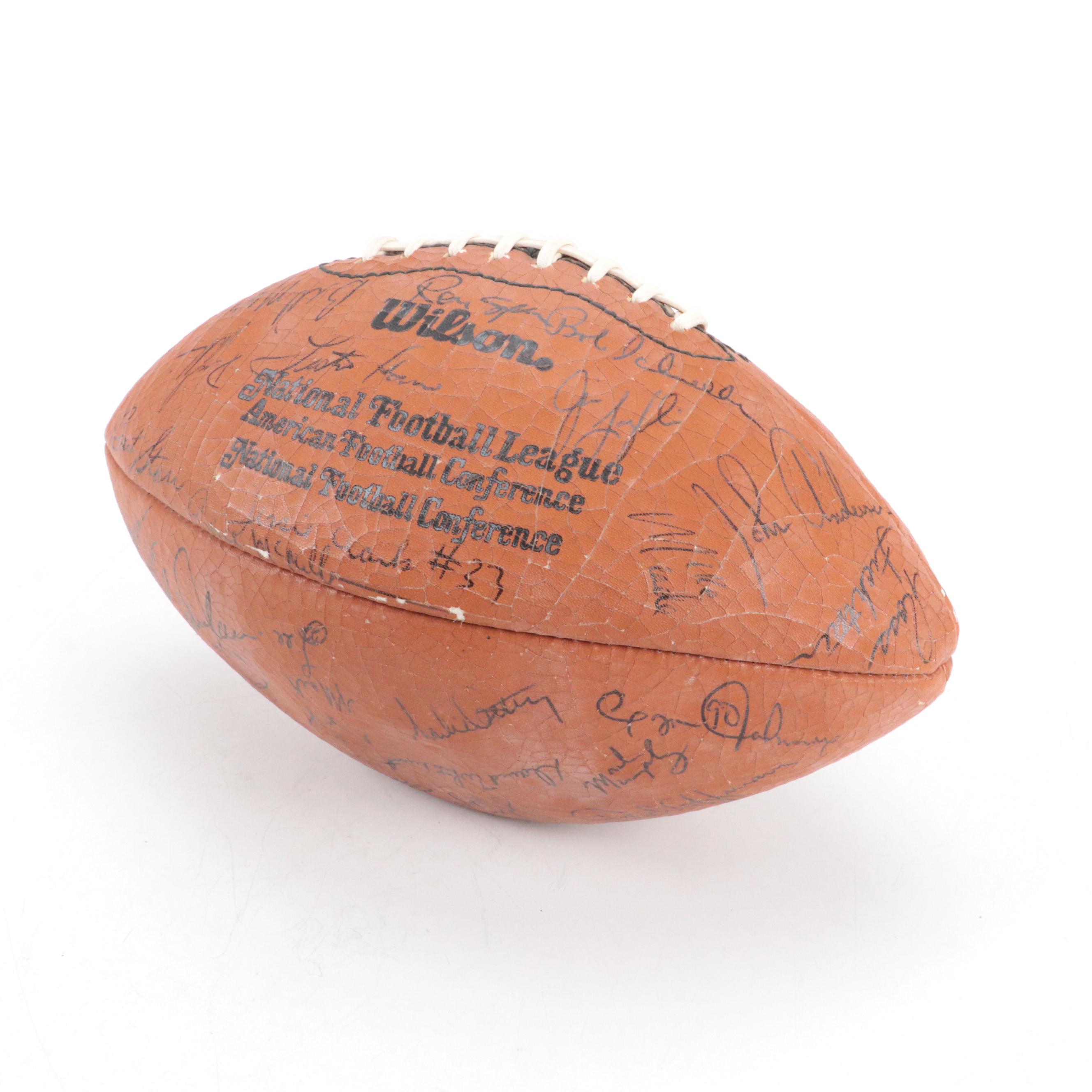 1983 Green Bay Packers Signed Wilson Football Featuring Bart Starr and More