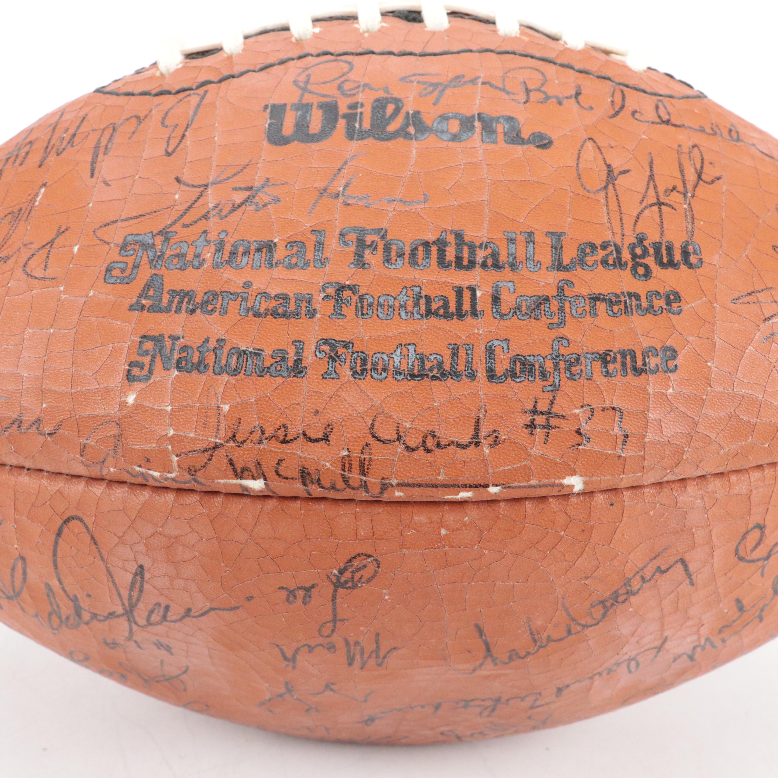 1983 Green Bay Packers Signed Wilson Football Featuring Bart Starr and More