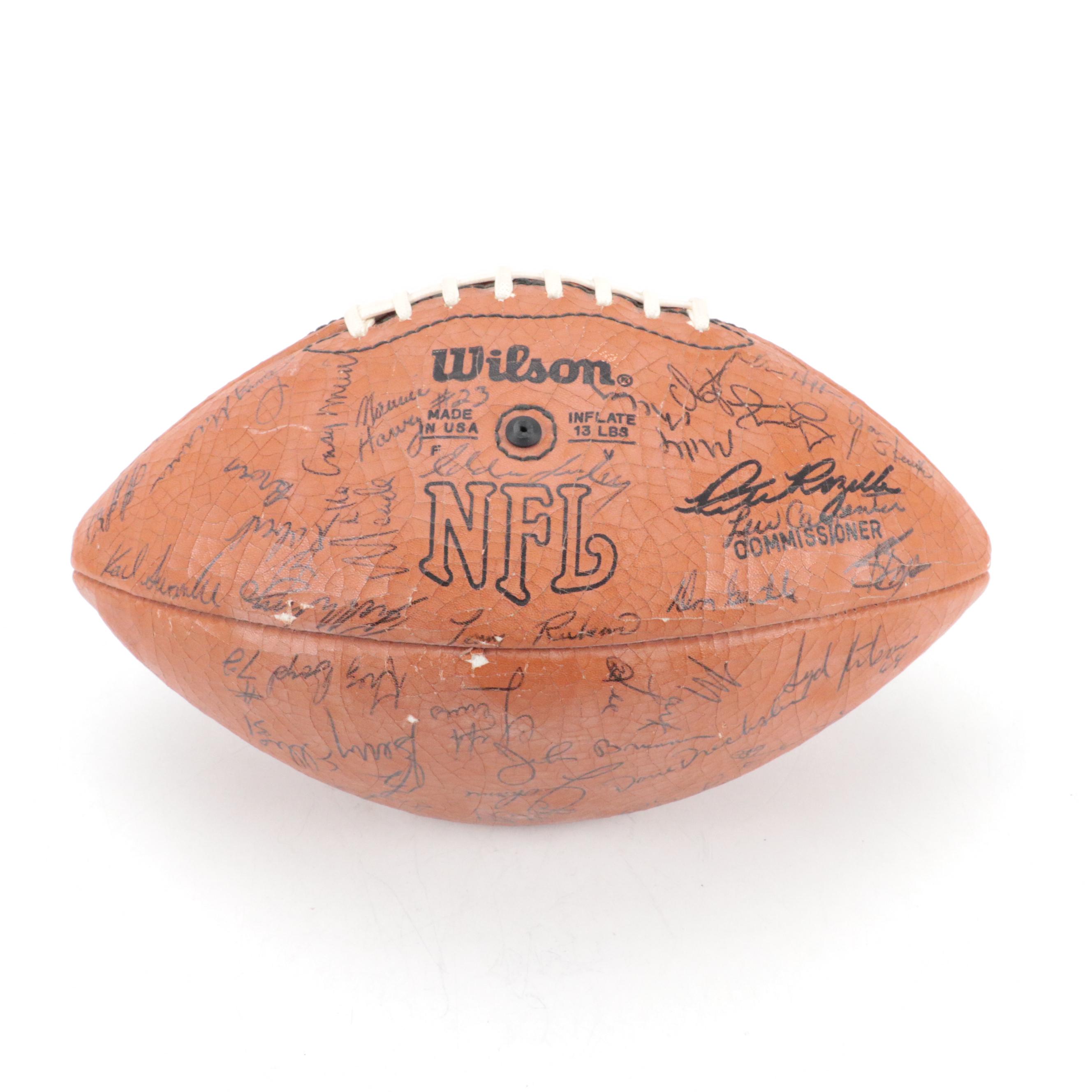 1983 Green Bay Packers Signed Wilson Football Featuring Bart Starr and More