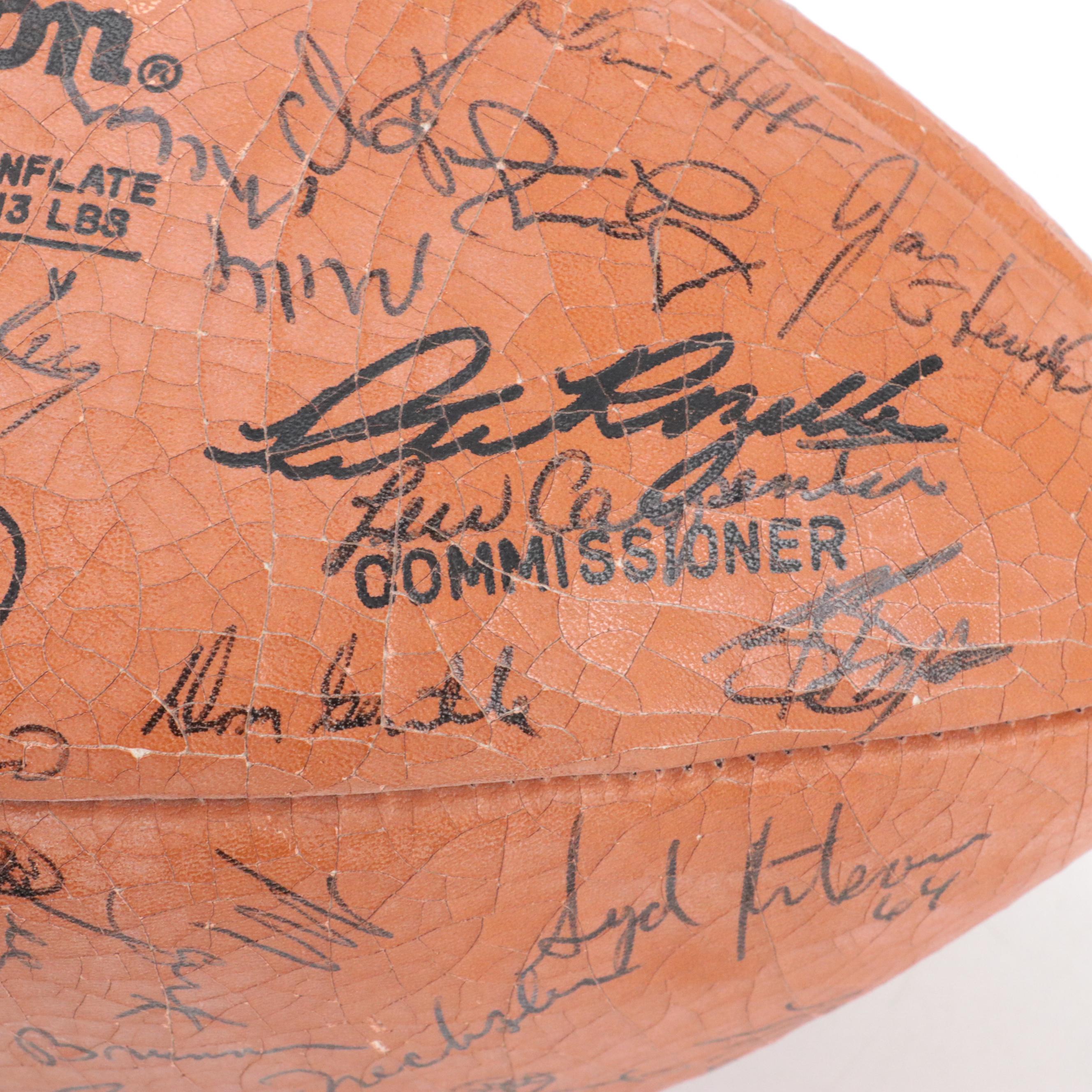 1983 Green Bay Packers Signed Wilson Football Featuring Bart Starr and More