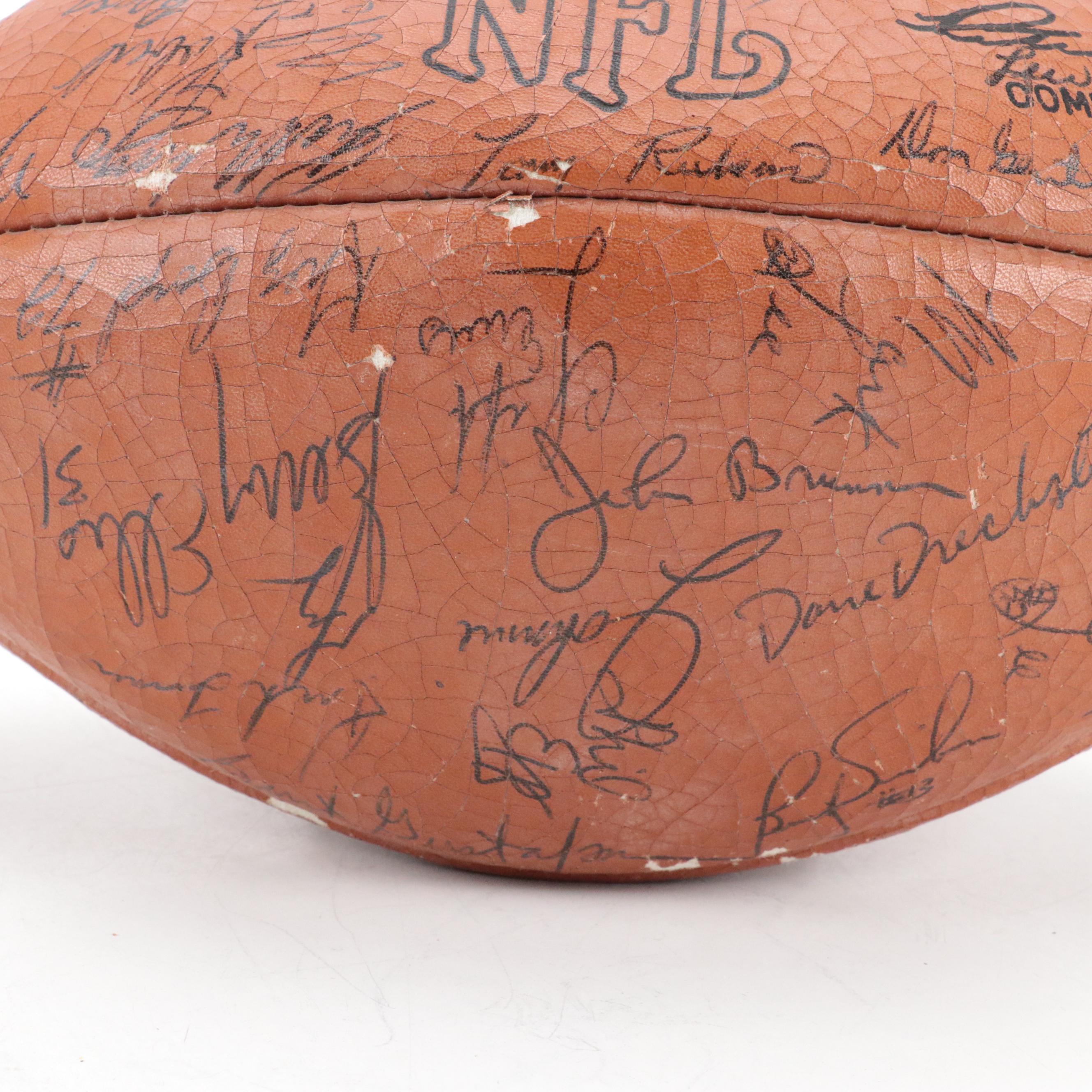 1983 Green Bay Packers Signed Wilson Football Featuring Bart Starr and More