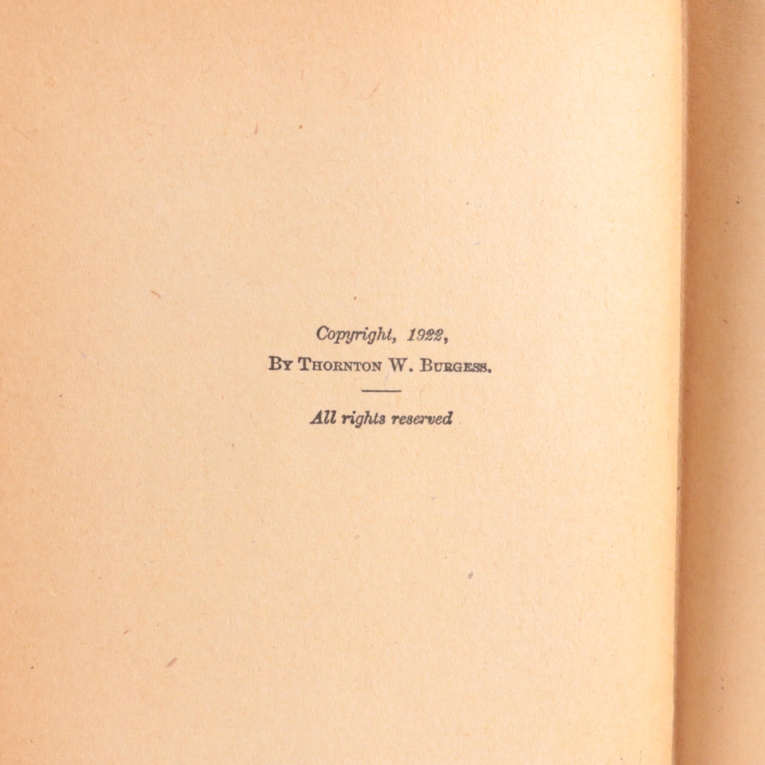 Illustrated "Blacky the Crow" by Thornton W. Burgess and More Books