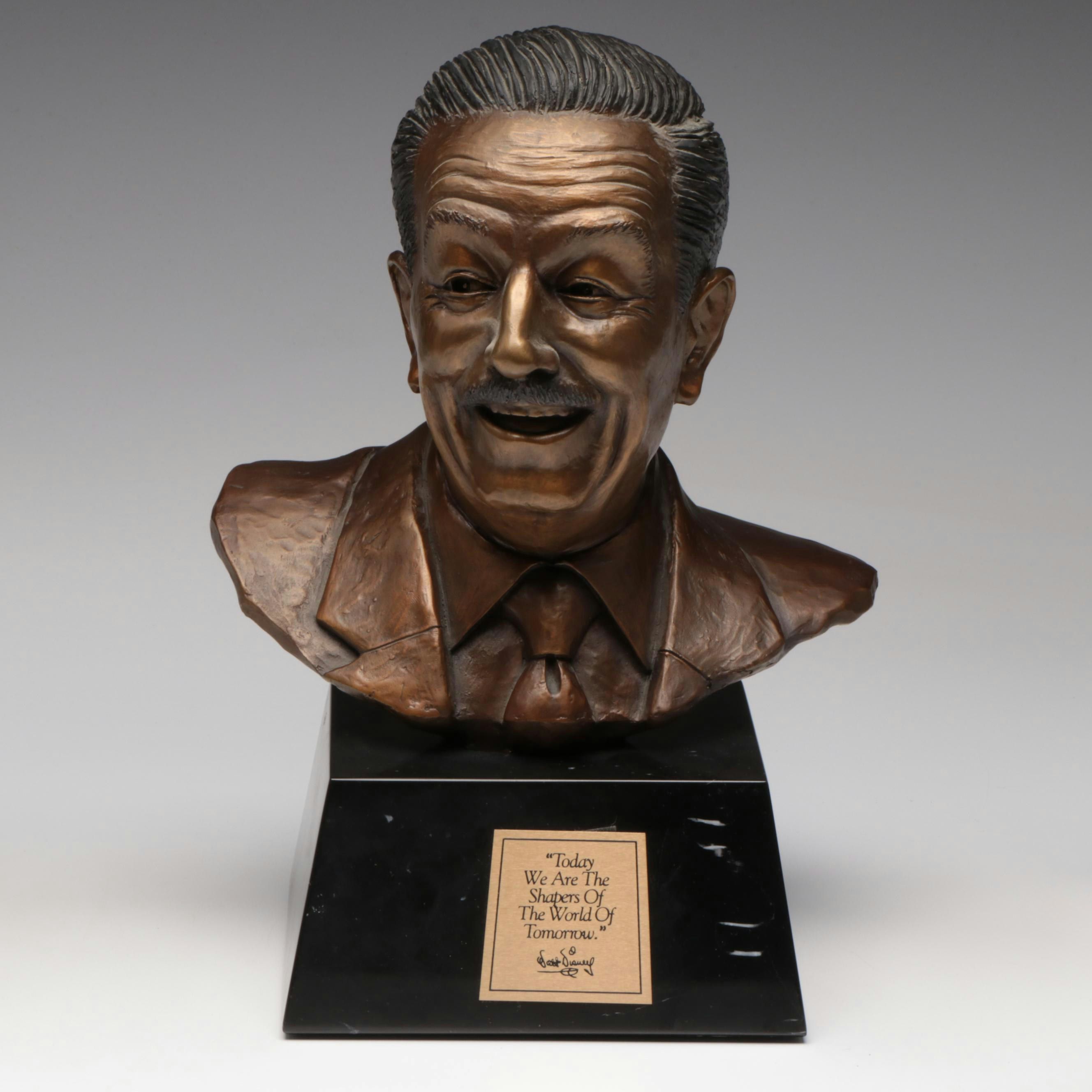 Blaine Gibson "Walt Disney" Limited Edition Bronze Bust