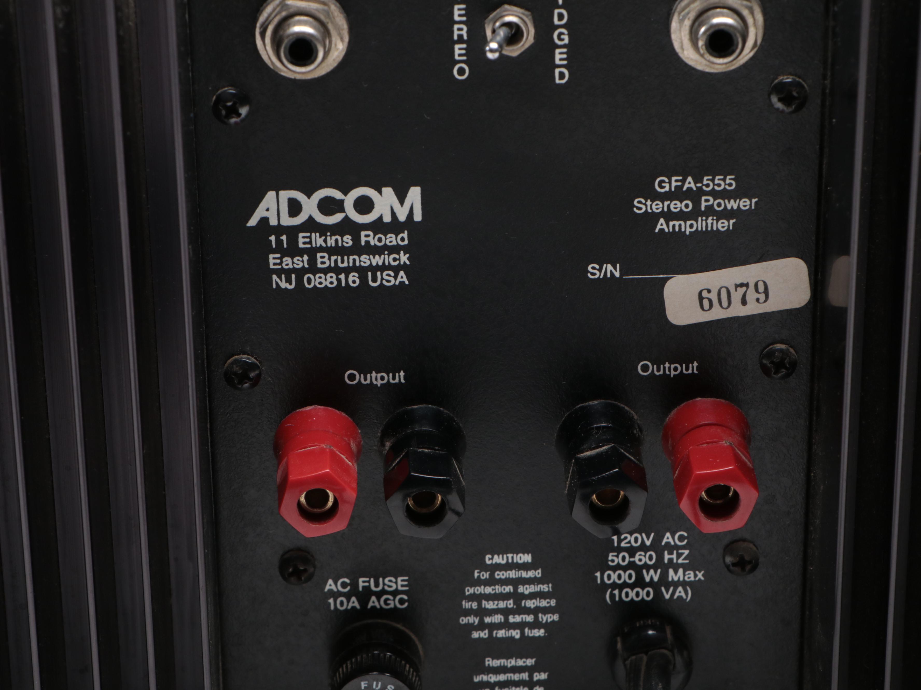ADCOM CD Changer, Tuner, Stereo Pre-Amp and Amplifier, 1980s