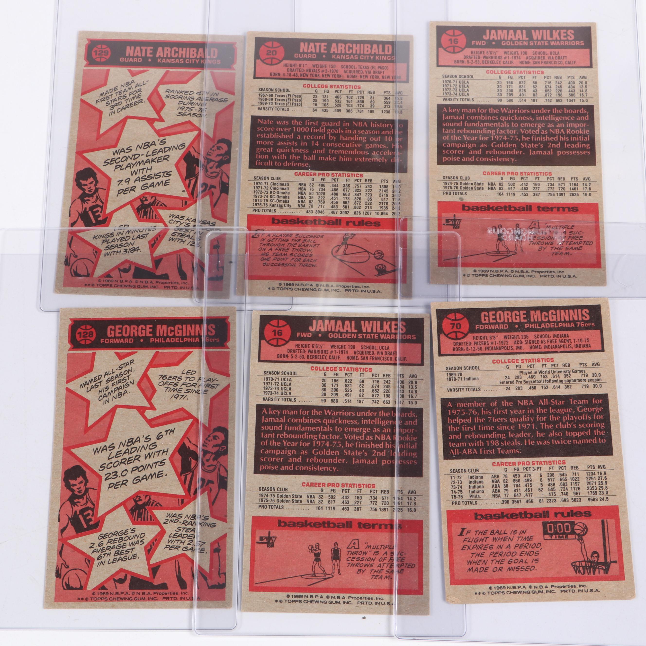 Over 200 Topps 1976 Basketball Cards with Bobby Jones, Dave Bing, Wes Unseld